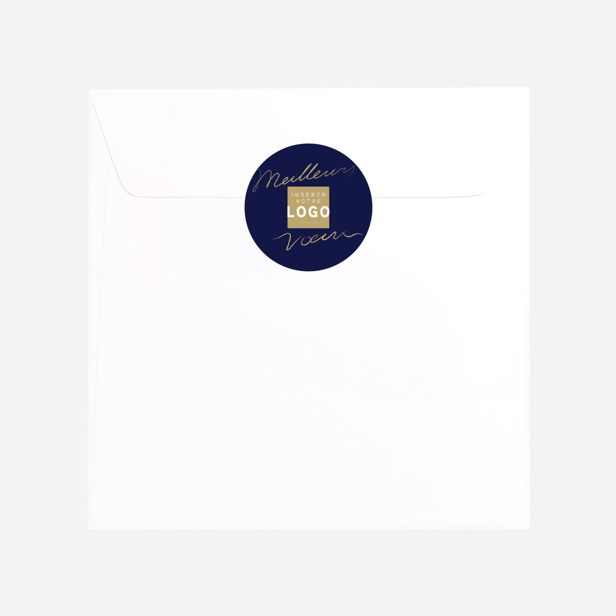 Confiance et ambition Bleu | Vœux professionnels • Sticker • Rond photo N° 3
