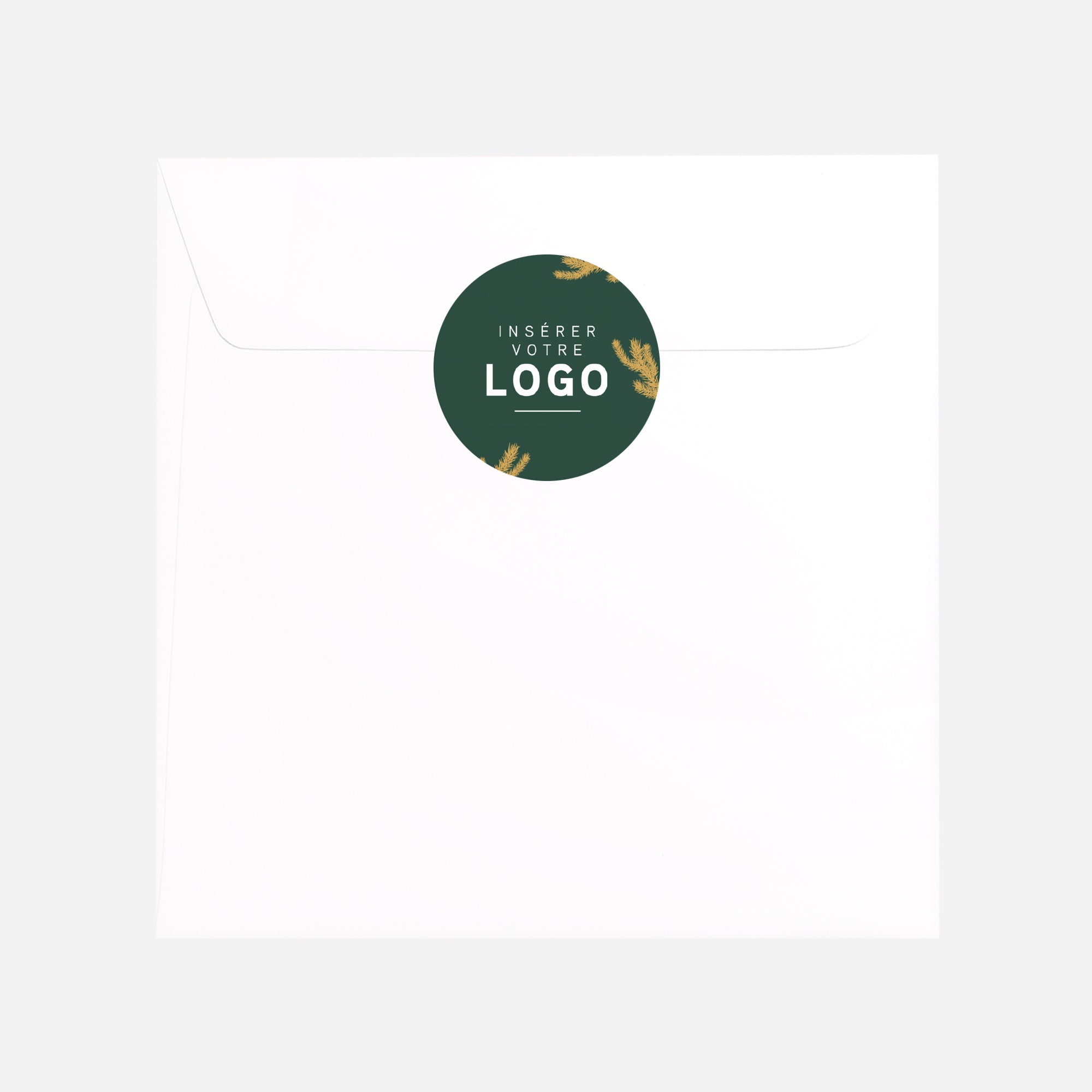 Couronne Végétale Dorée | Vœux professionnels • Sticker • Rond photo N° 3