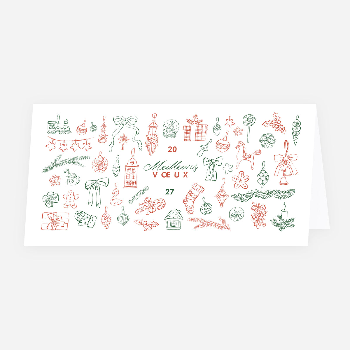 Petits bonheurs | Vœux professionnels • Carte de voeux • Panoramique pliable photo N° 1