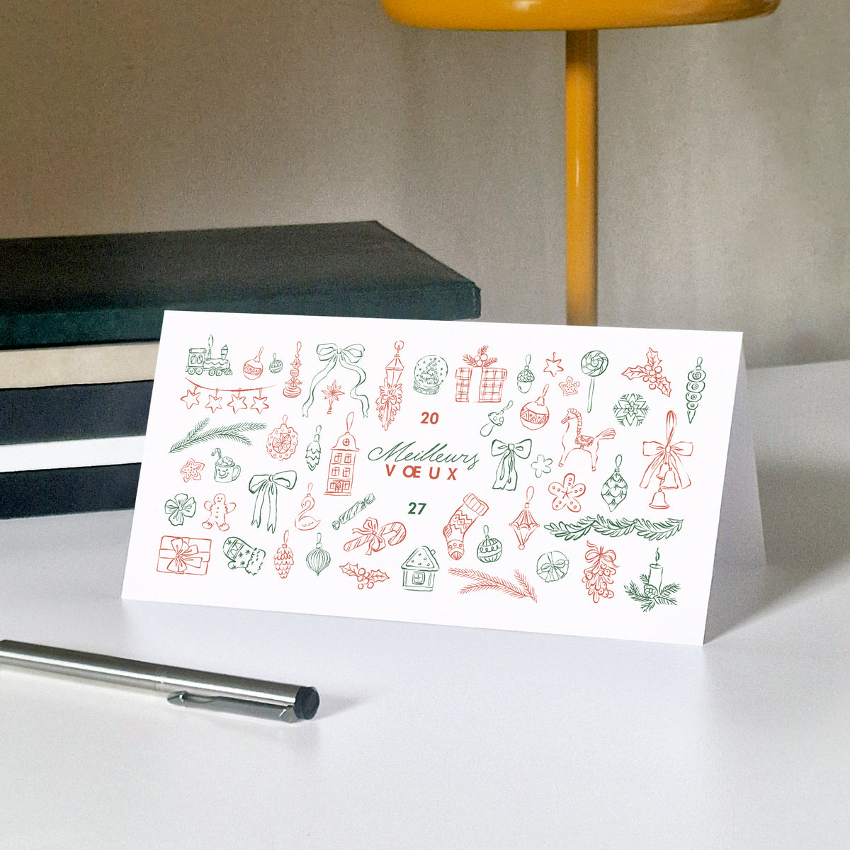 Petits bonheurs | Vœux professionnels • Carte de voeux • Panoramique pliable photo N° 5