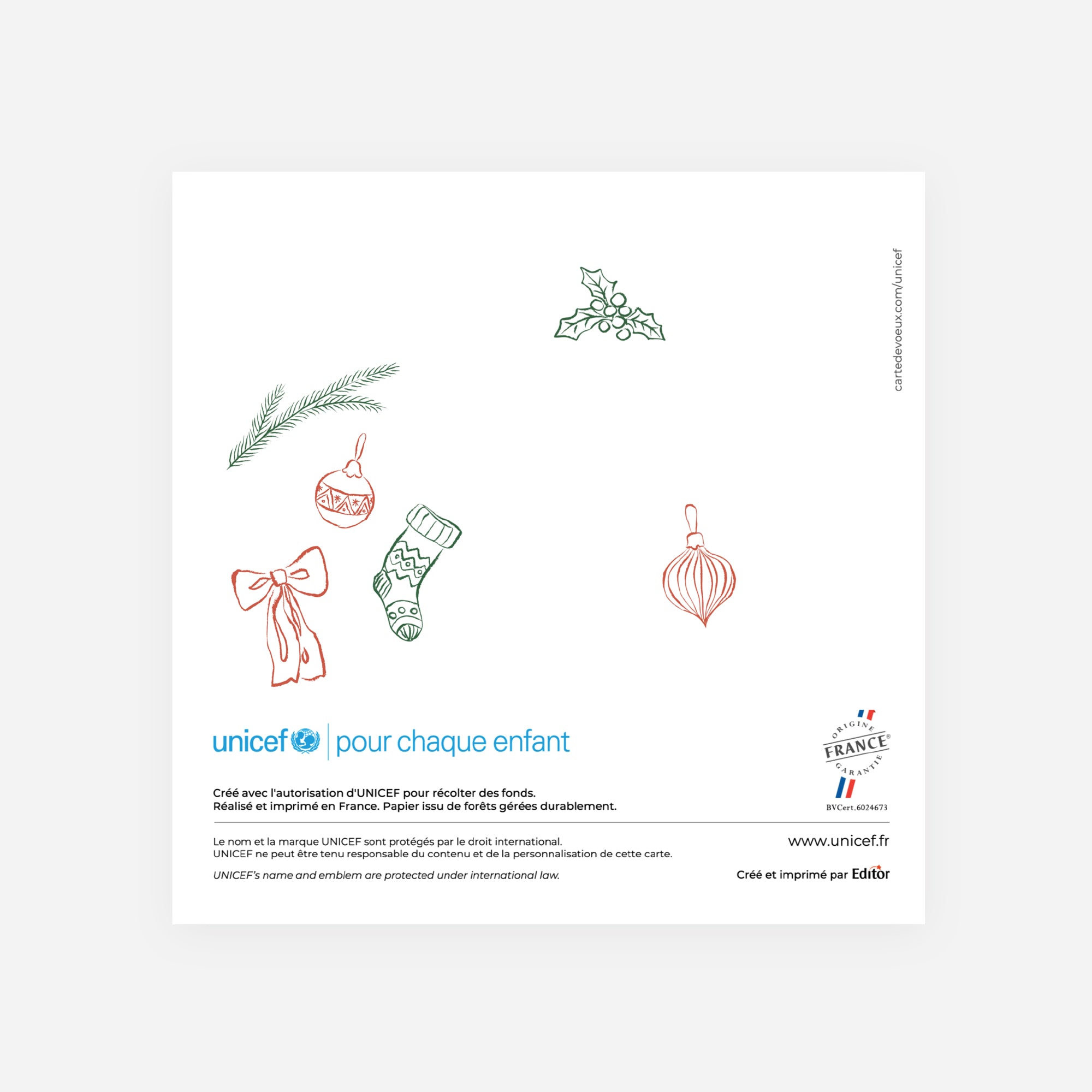 Petits bonheurs | Vœux professionnels • Carte de voeux • Carrée pliable photo N° 3