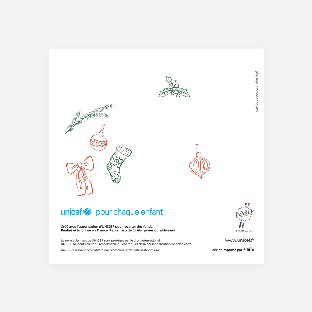 Petits bonheurs | Vœux professionnels • Carte de voeux • Carrée pliable photo N° 3