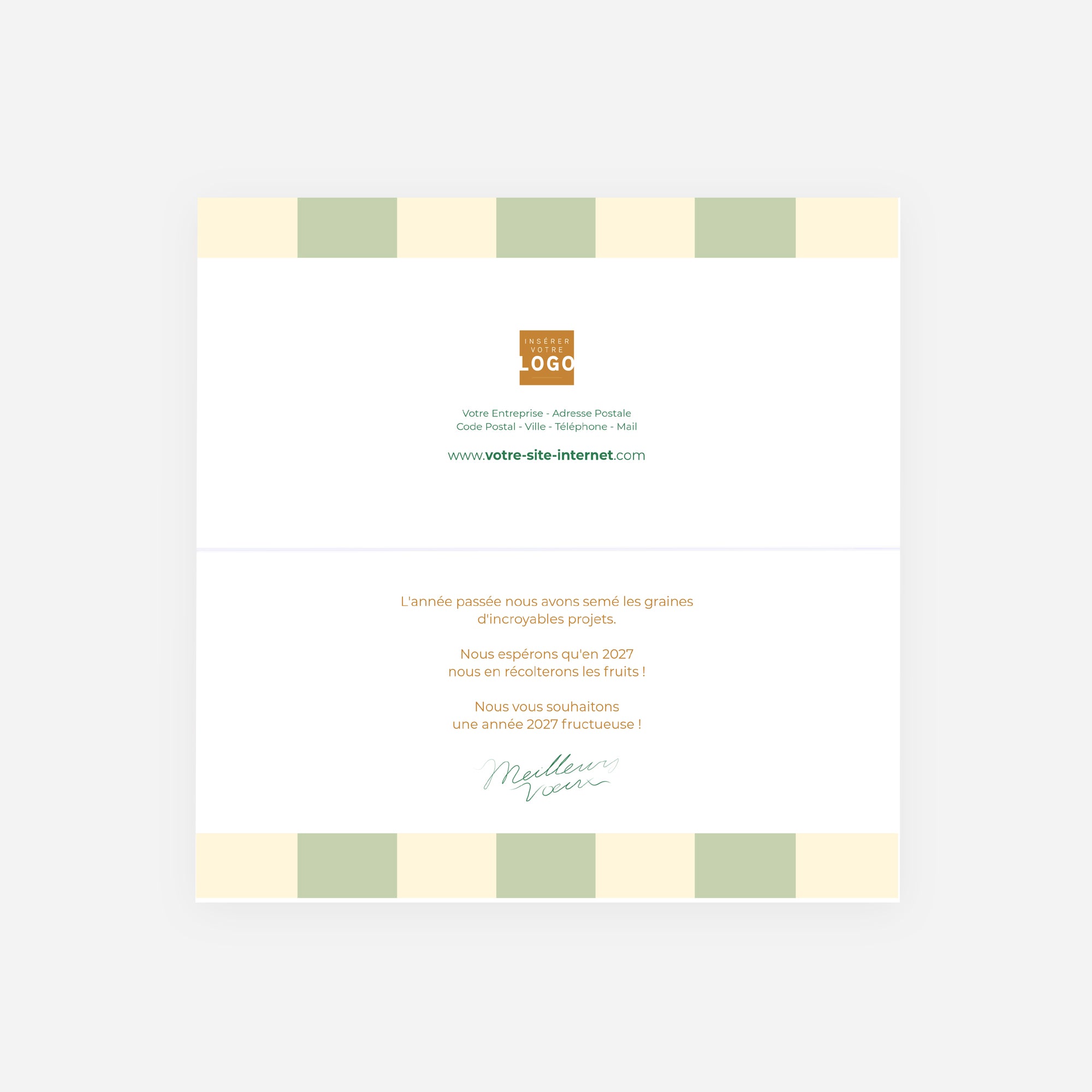 Dynamique Commune | Vœux professionnels • Carte de voeux • Panoramique pliable photo N° 2