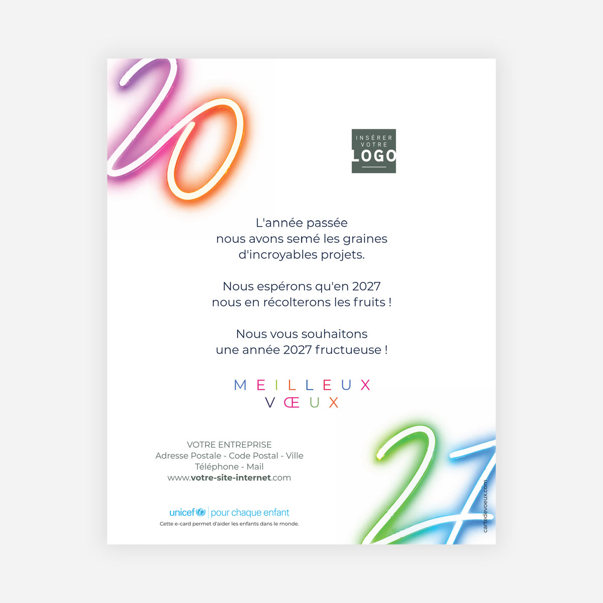 Onde Positive | Vœux professionnels • Carte virtuelle • eCard Image photo N° 1