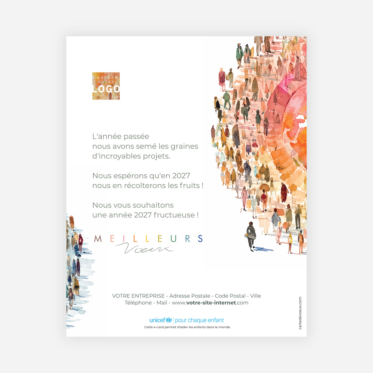 Un Monde Ensemble | Vœux professionnels • Carte virtuelle • eCard Image photo N° 1