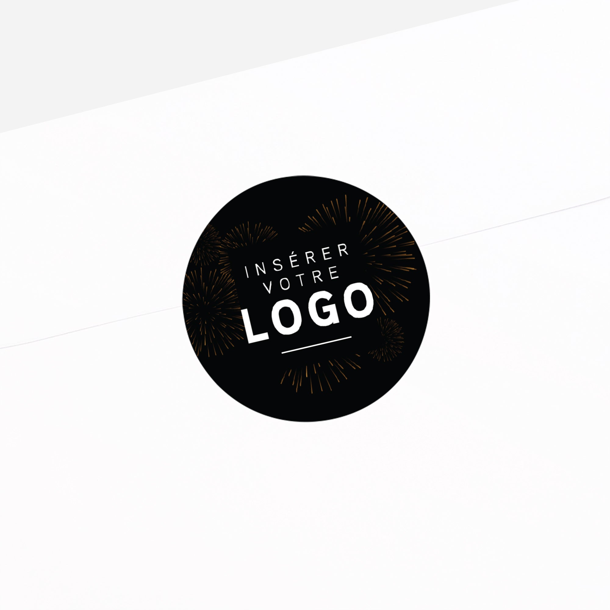 Feux d’Or | Vœux professionnels • Sticker • Rond photo N° 2