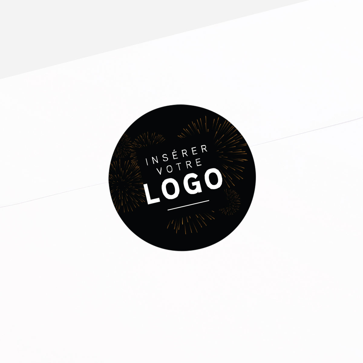 Feux d’Or | Vœux professionnels • Sticker • Rond photo N° 2