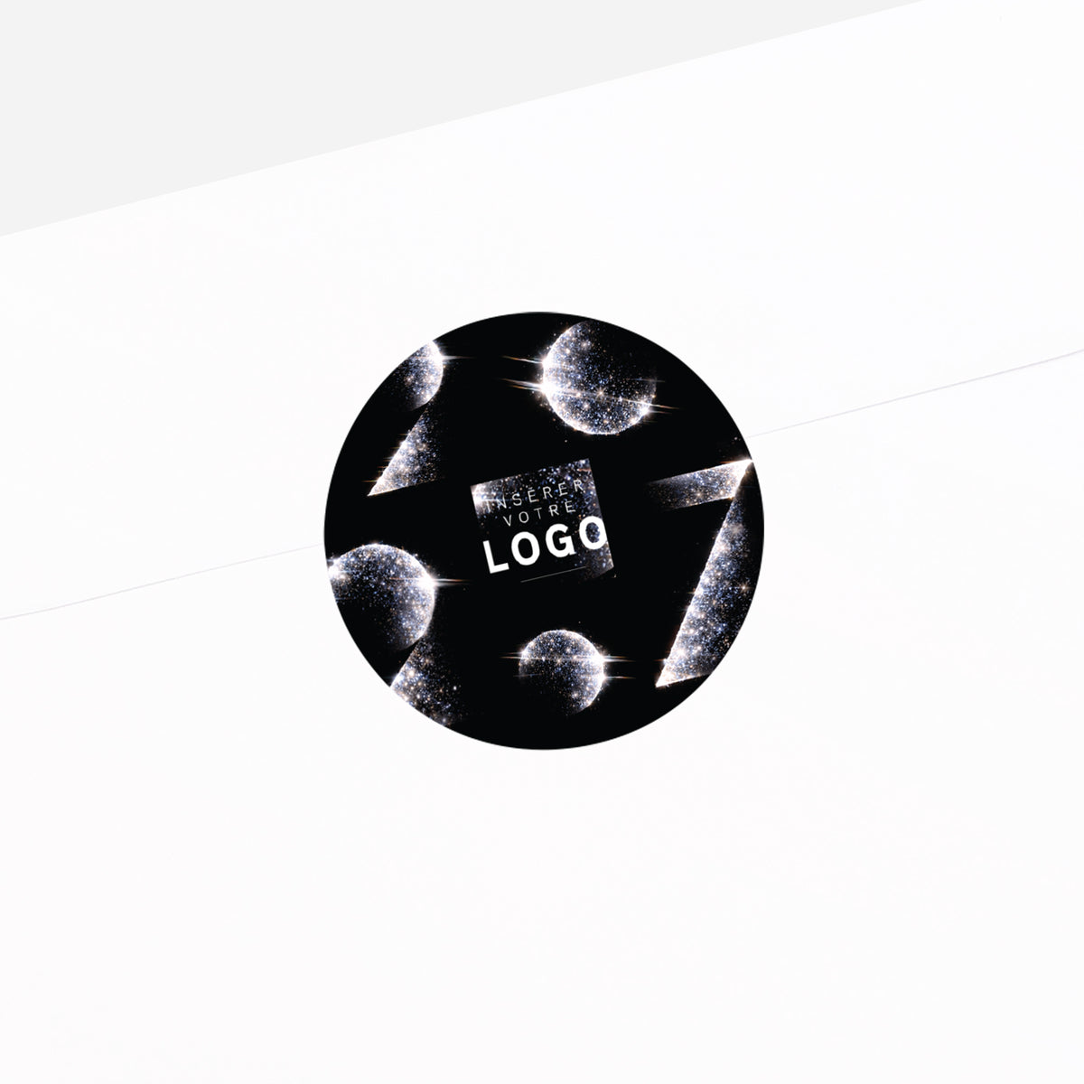 Année scintillante | Vœux professionnels • Sticker • Rond photo N° 2