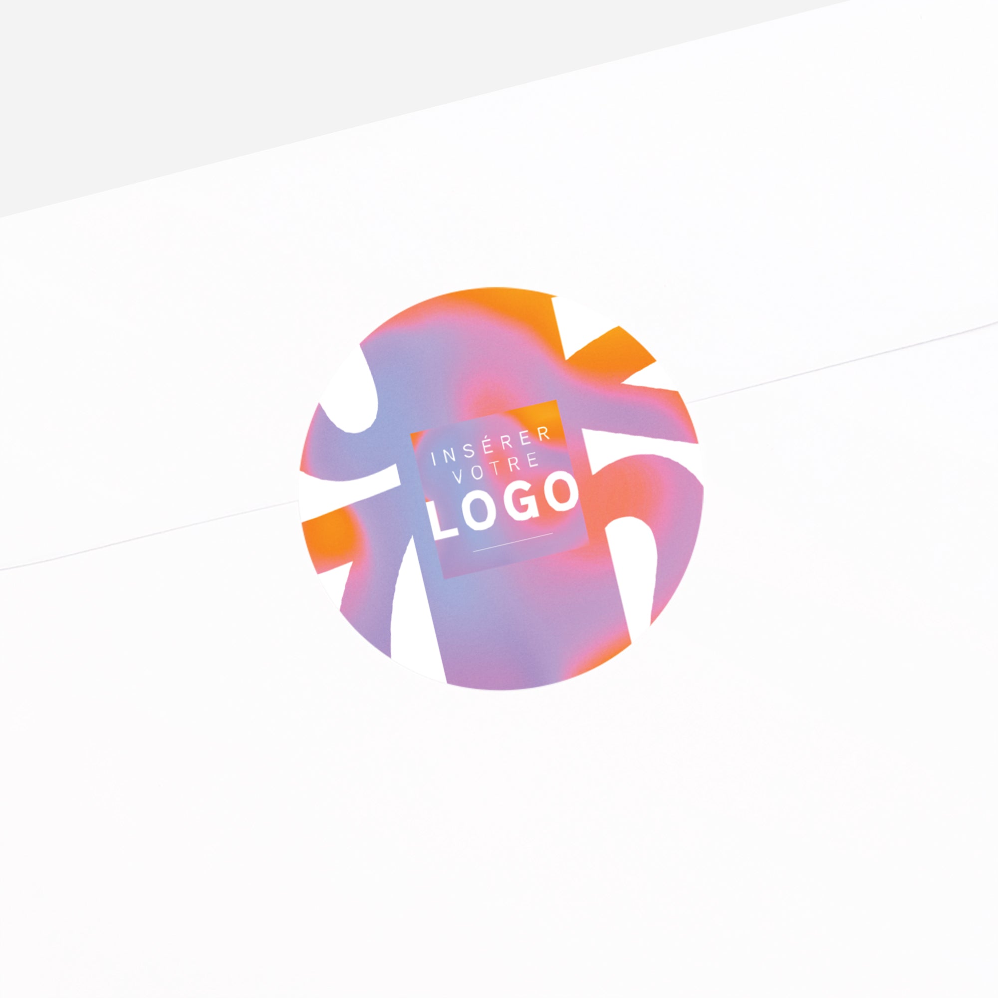 Souffle Chromatique | Vœux professionnels • Sticker • Rond photo N° 2