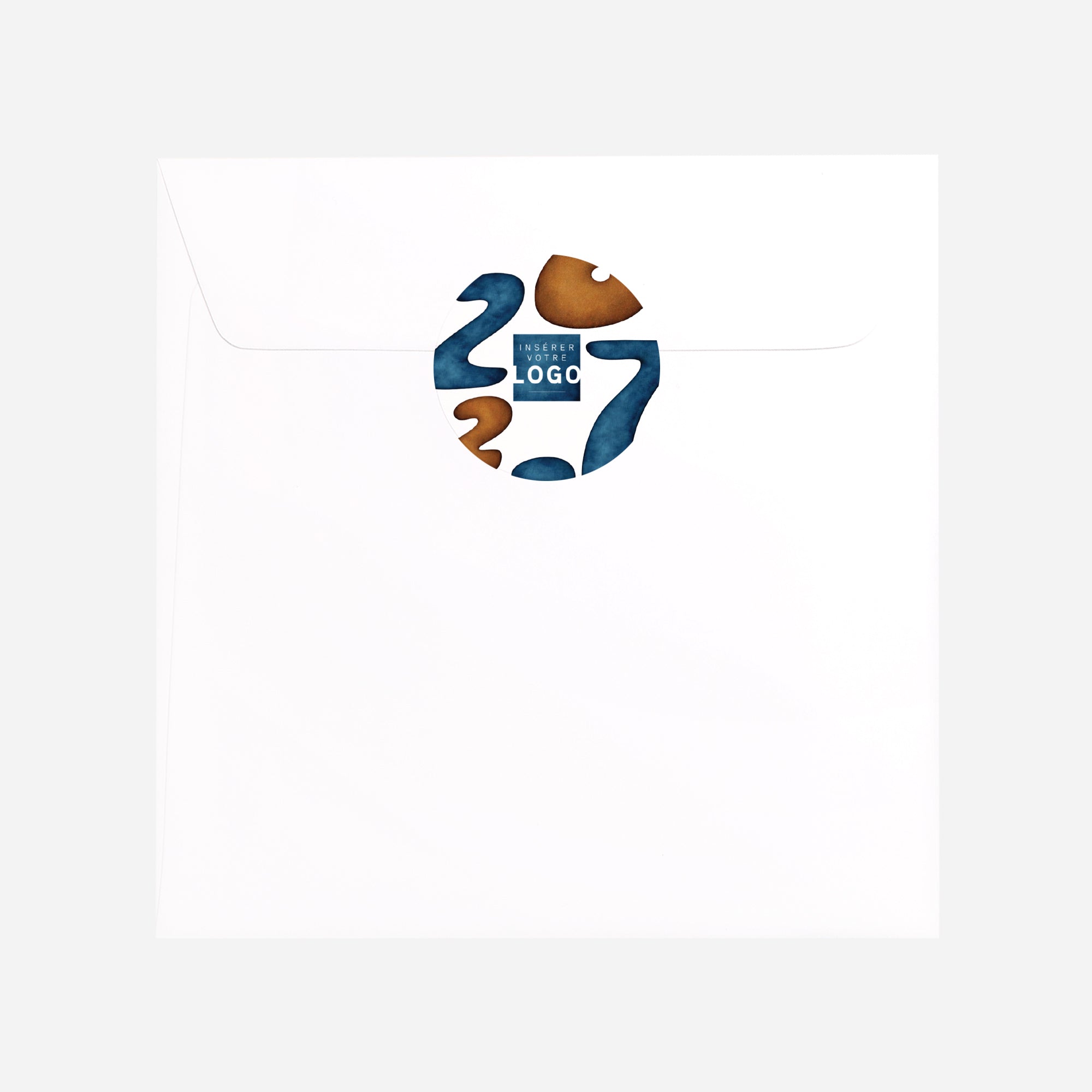 Terre & Azur | Vœux professionnels • Sticker • Rond photo N° 3