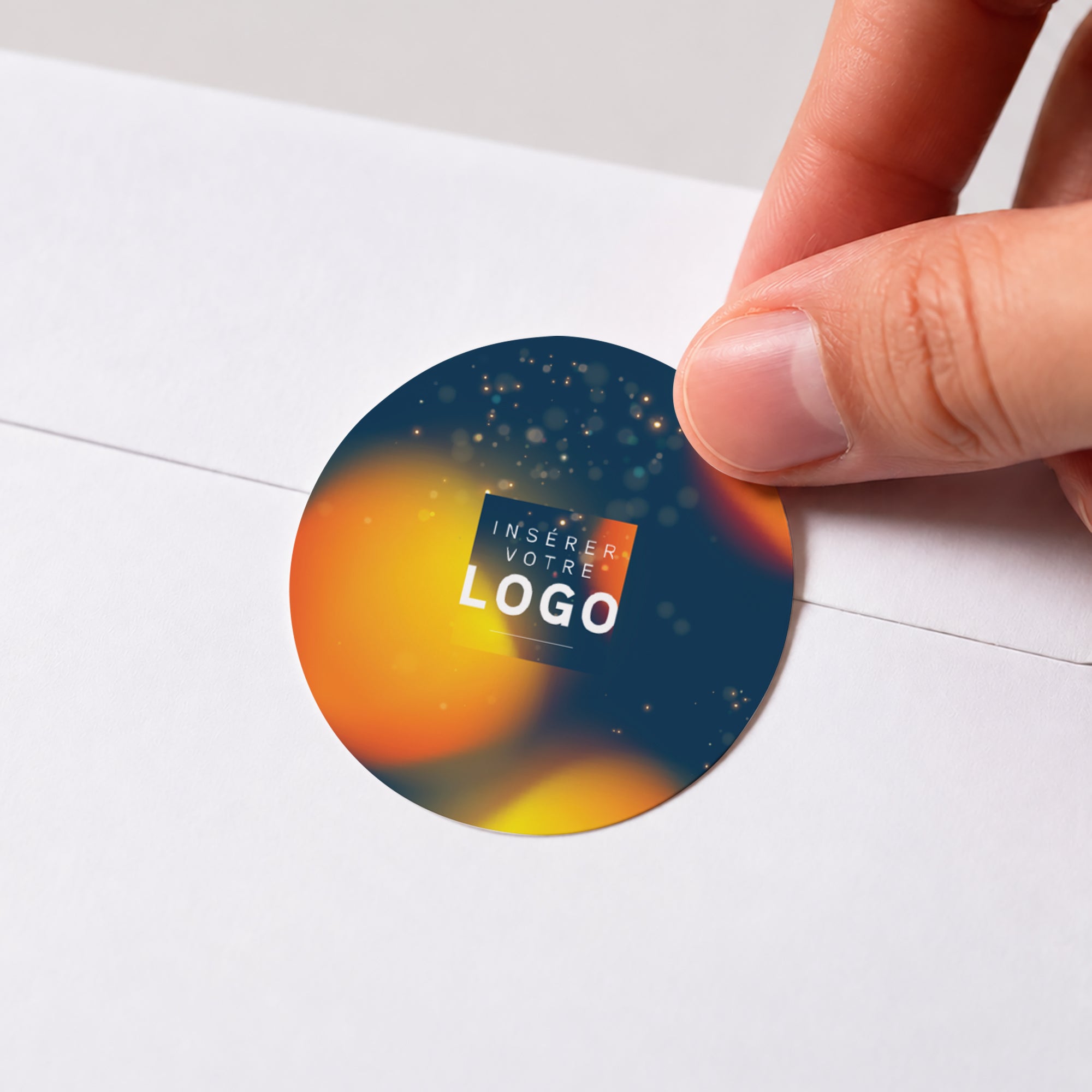 Chaleur d’Hiver | Vœux professionnels • Sticker • Rond photo N° 1