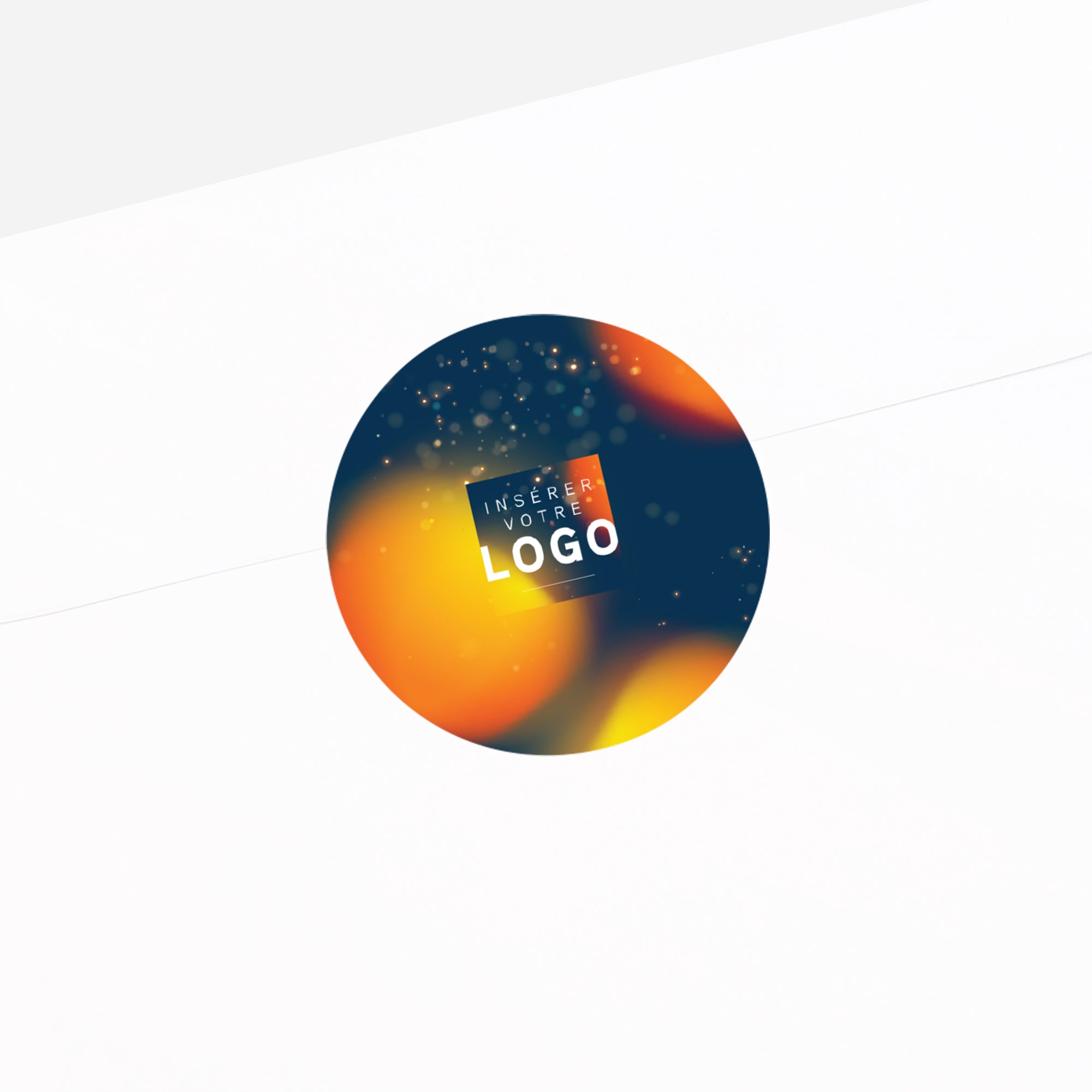 Chaleur d’Hiver | Vœux professionnels • Sticker • Rond photo N° 2