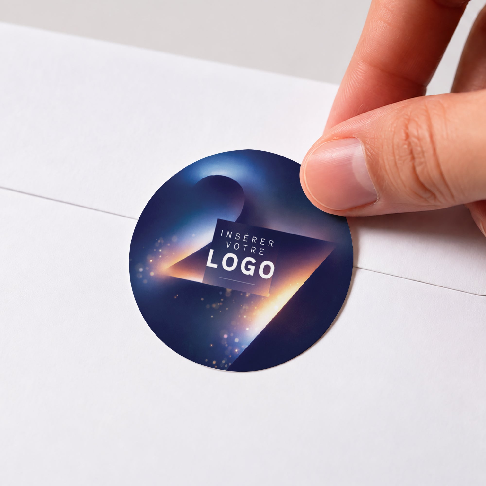Aura Nocturne | Vœux professionnels • Sticker • Rond photo N° 1