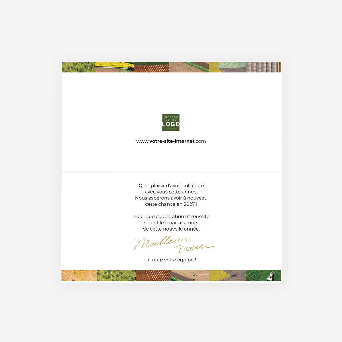 Cultiver l’Avenir | Vœux professionnels • Carte de voeux • Panoramique pliable photo N° 2