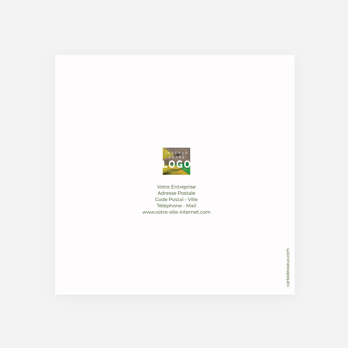 Cultiver l’Avenir | Vœux professionnels • Carte de voeux • Carrée pliable photo N° 3