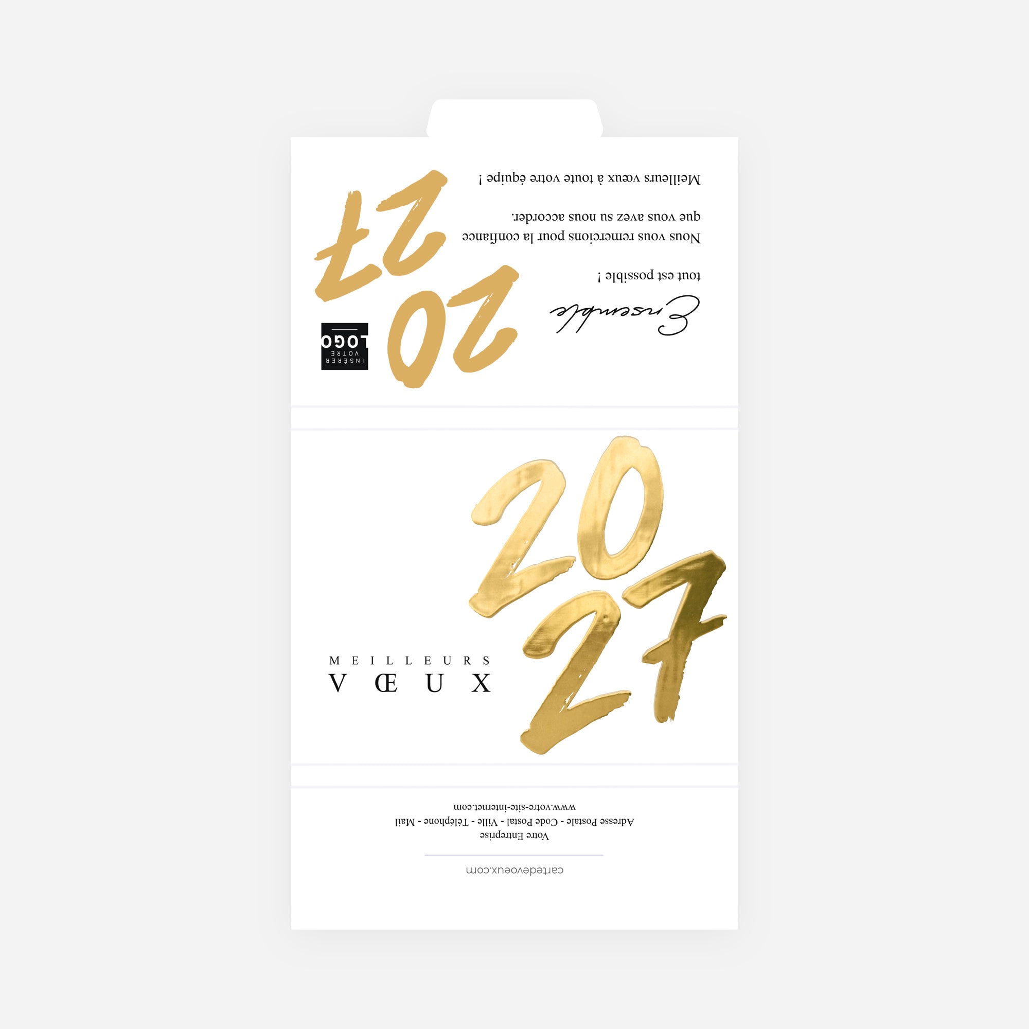Écriture d’Or | Vœux professionnels • Boite chocolat personnalisée • Chocolats Maxim's photo N° 3