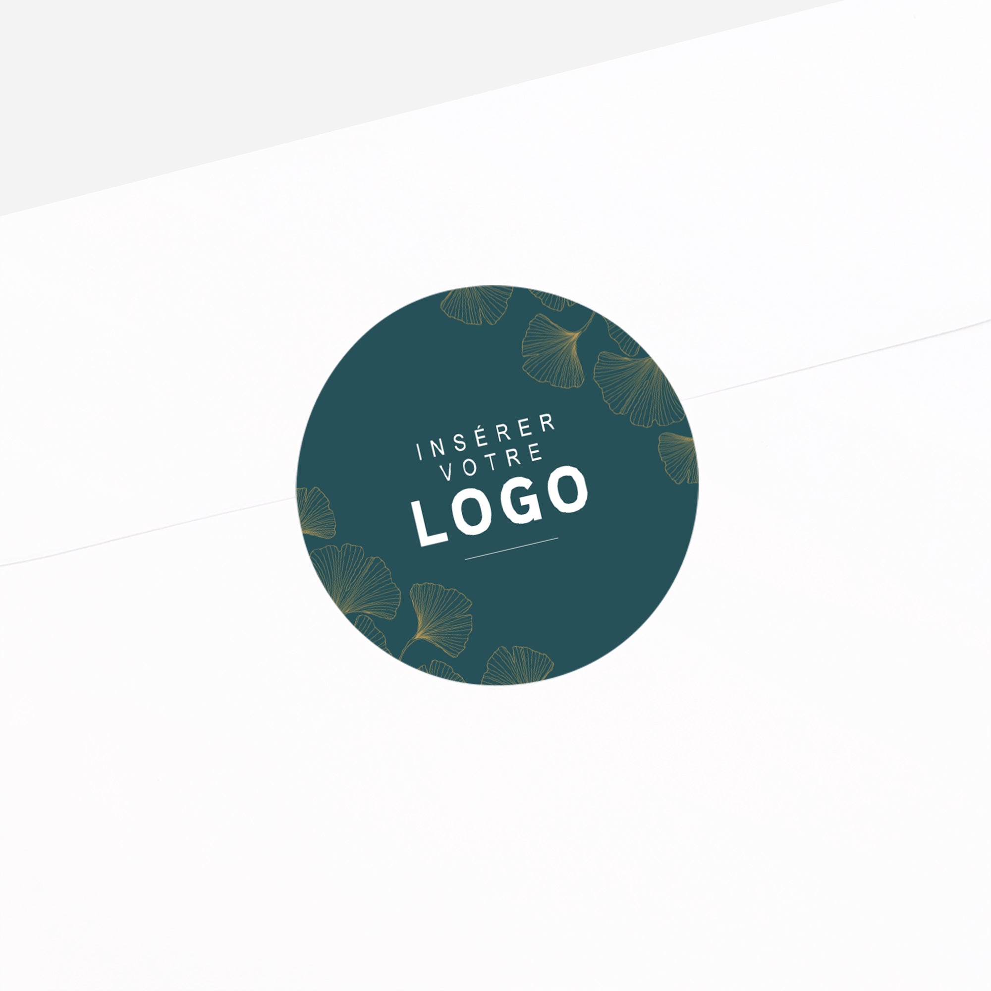 Lignes Végétales | Vœux professionnels • Sticker • Rond photo N° 2