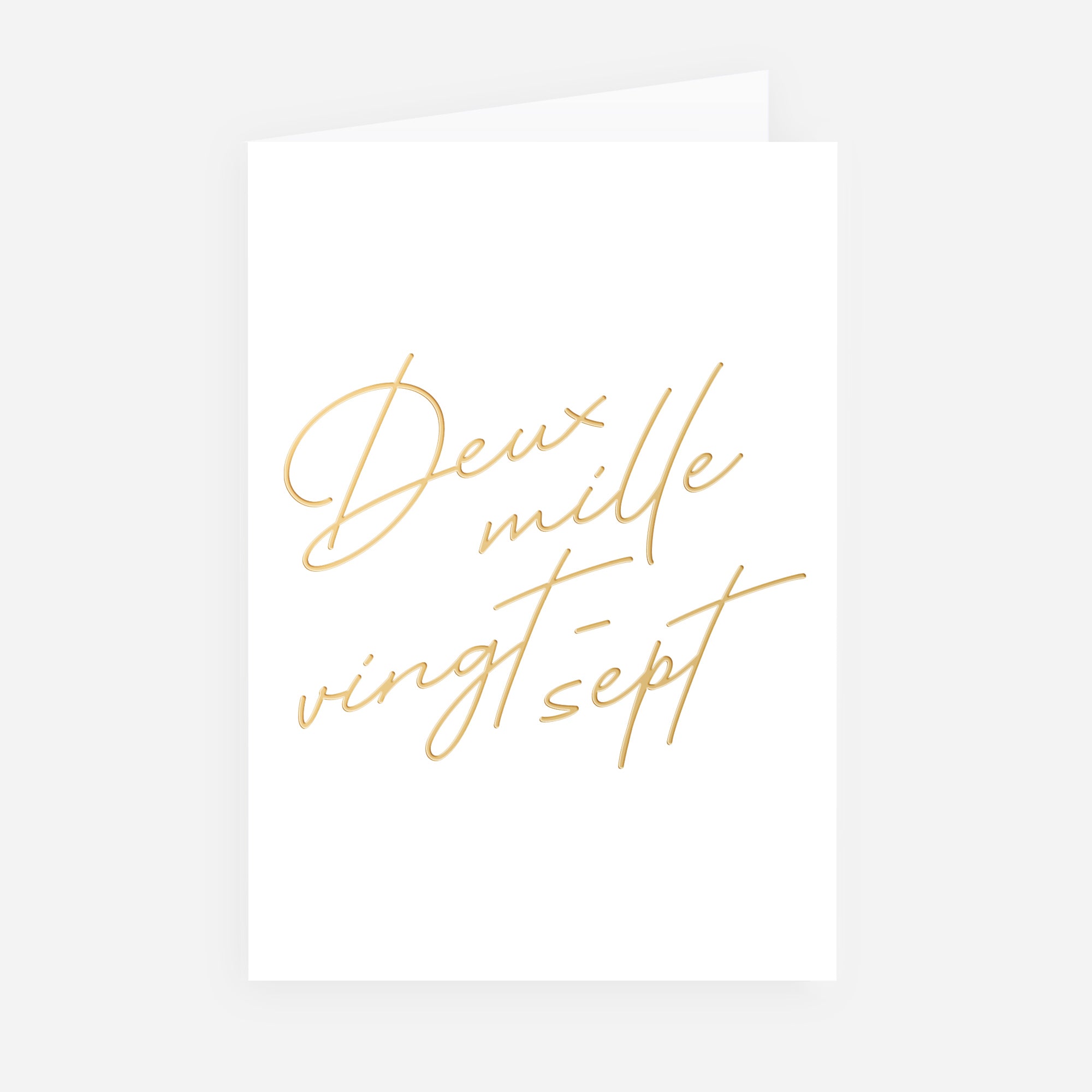 Écriture Précieuse | Vœux professionnels • Carte de voeux • Double volet portrait photo N° 1