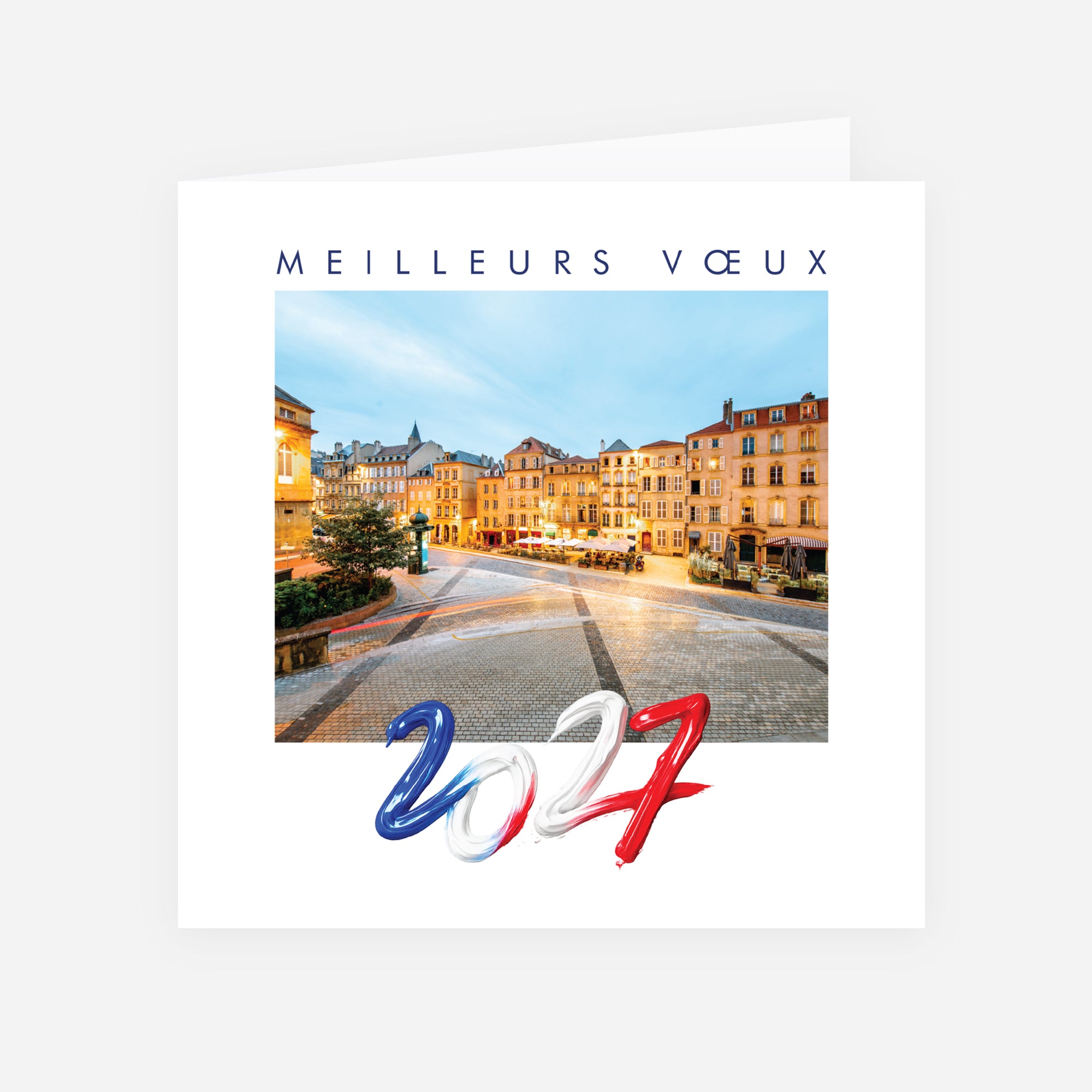 Perspectives Locales | Vœux professionnels • Carte de voeux • Carré double photo N° 1