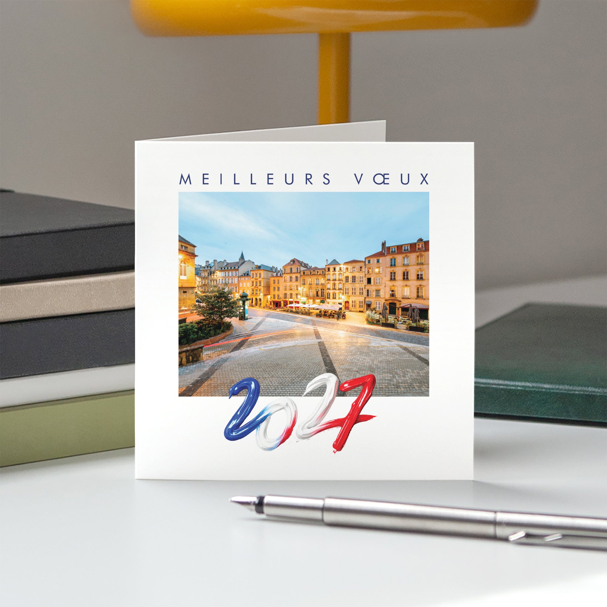 Perspectives Locales | Vœux professionnels • Carte de voeux • Carré double photo N° 5
