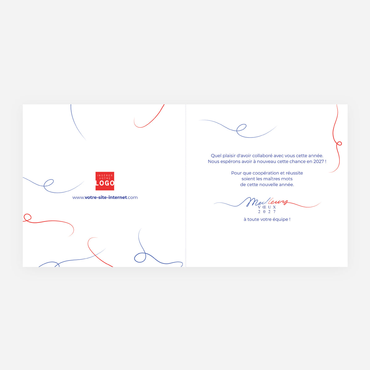 Horizon Citoyen | Vœux professionnels • Carte de voeux • Carrée pliable photo N° 2