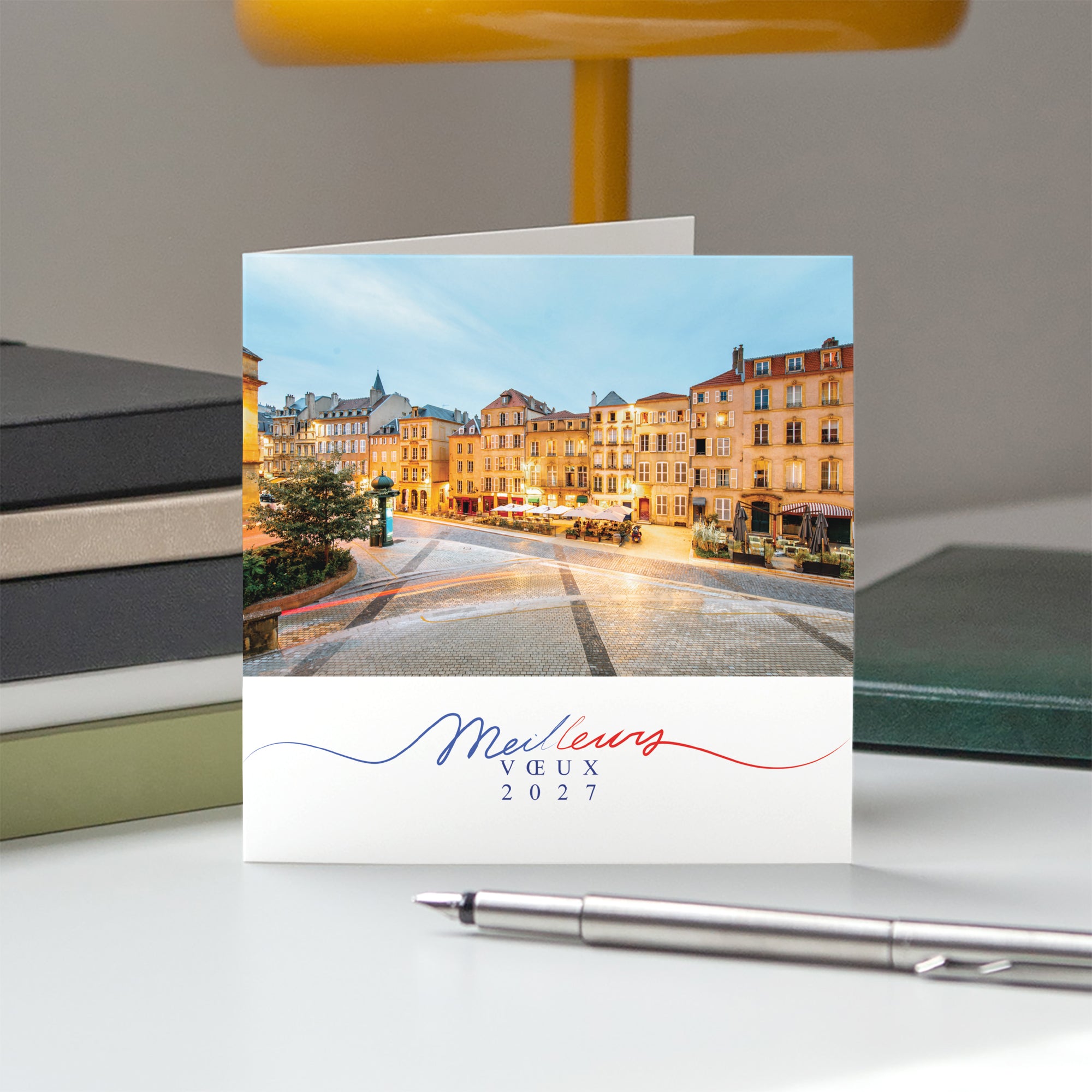 Horizon Citoyen | Vœux professionnels • Carte de voeux • Carré double photo N° 5
