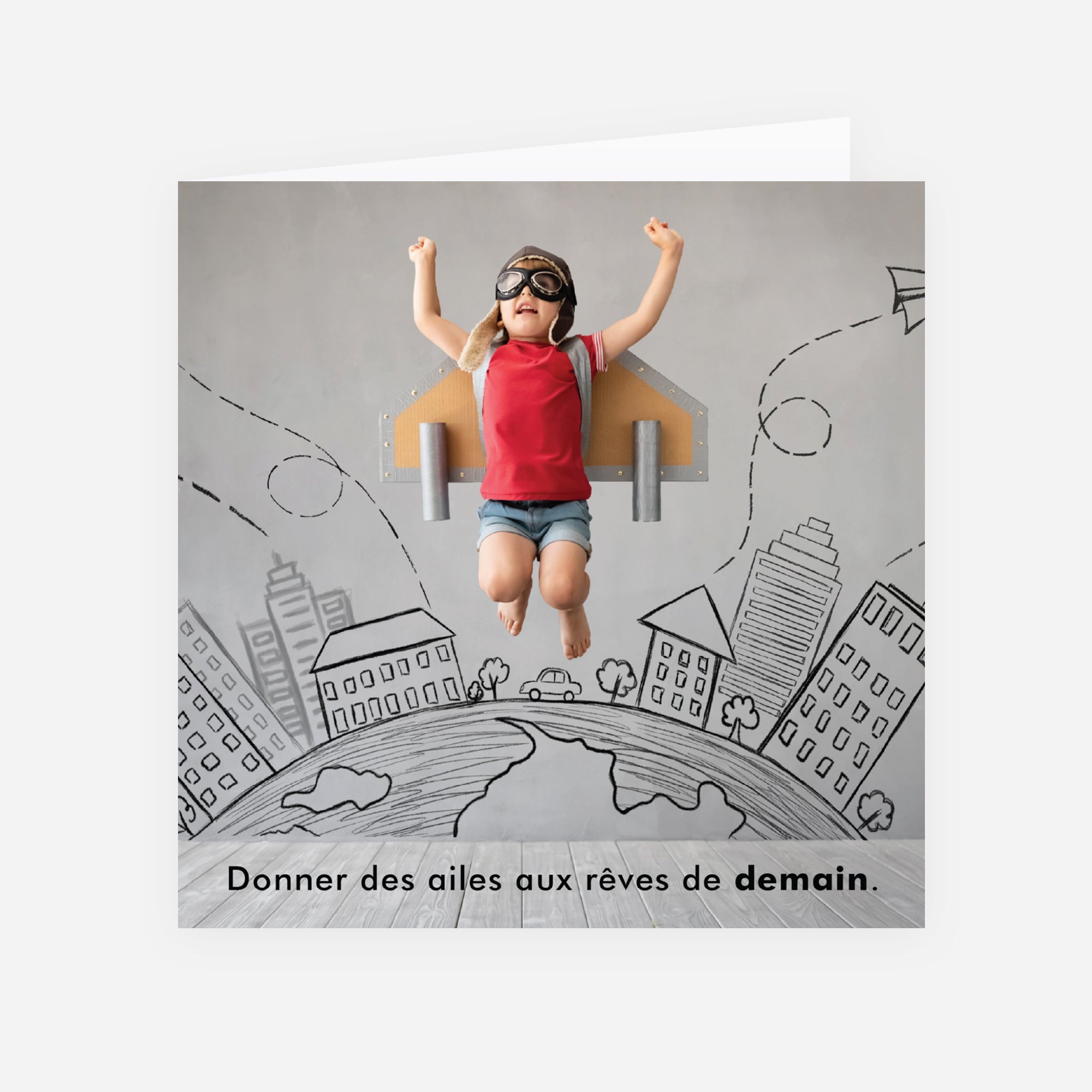 Rêves d’Élan | Vœux professionnels • Carte de voeux • Carré double photo N° 1