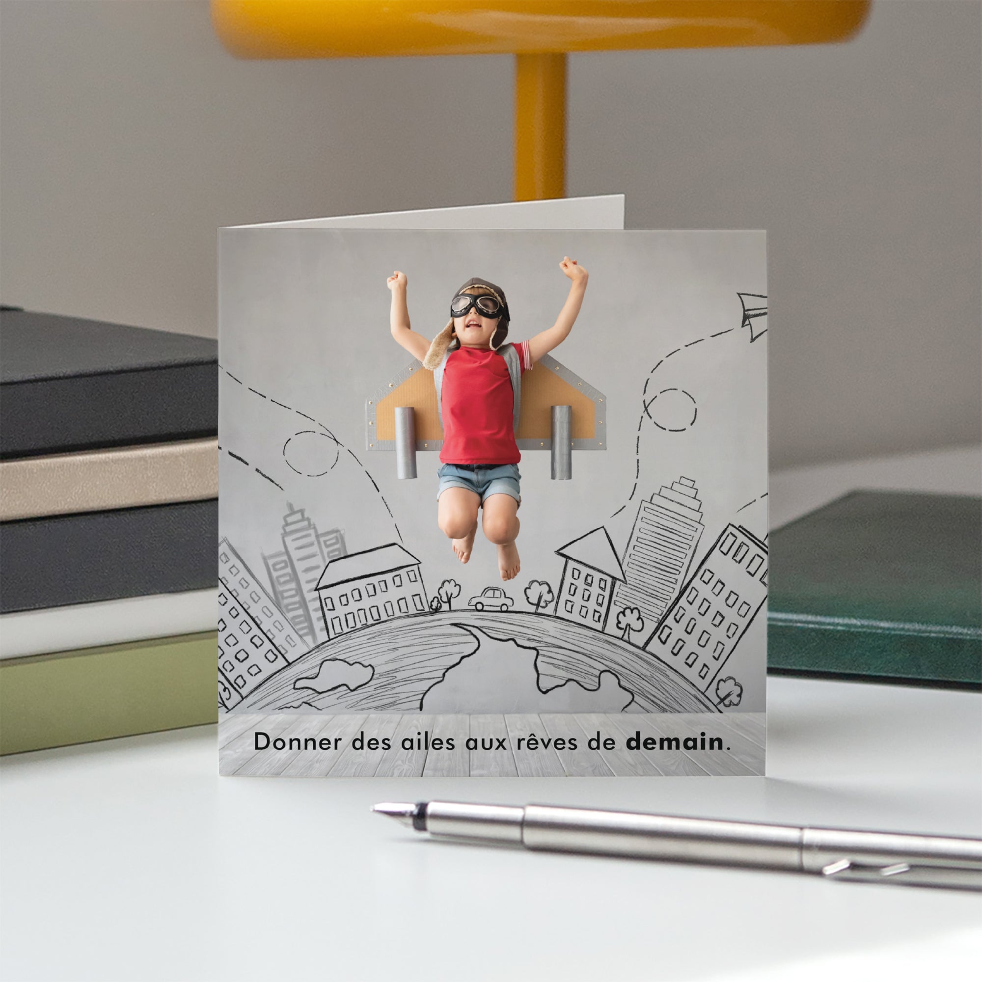 Rêves d’Élan | Vœux professionnels • Carte de voeux • Carré double photo N° 5