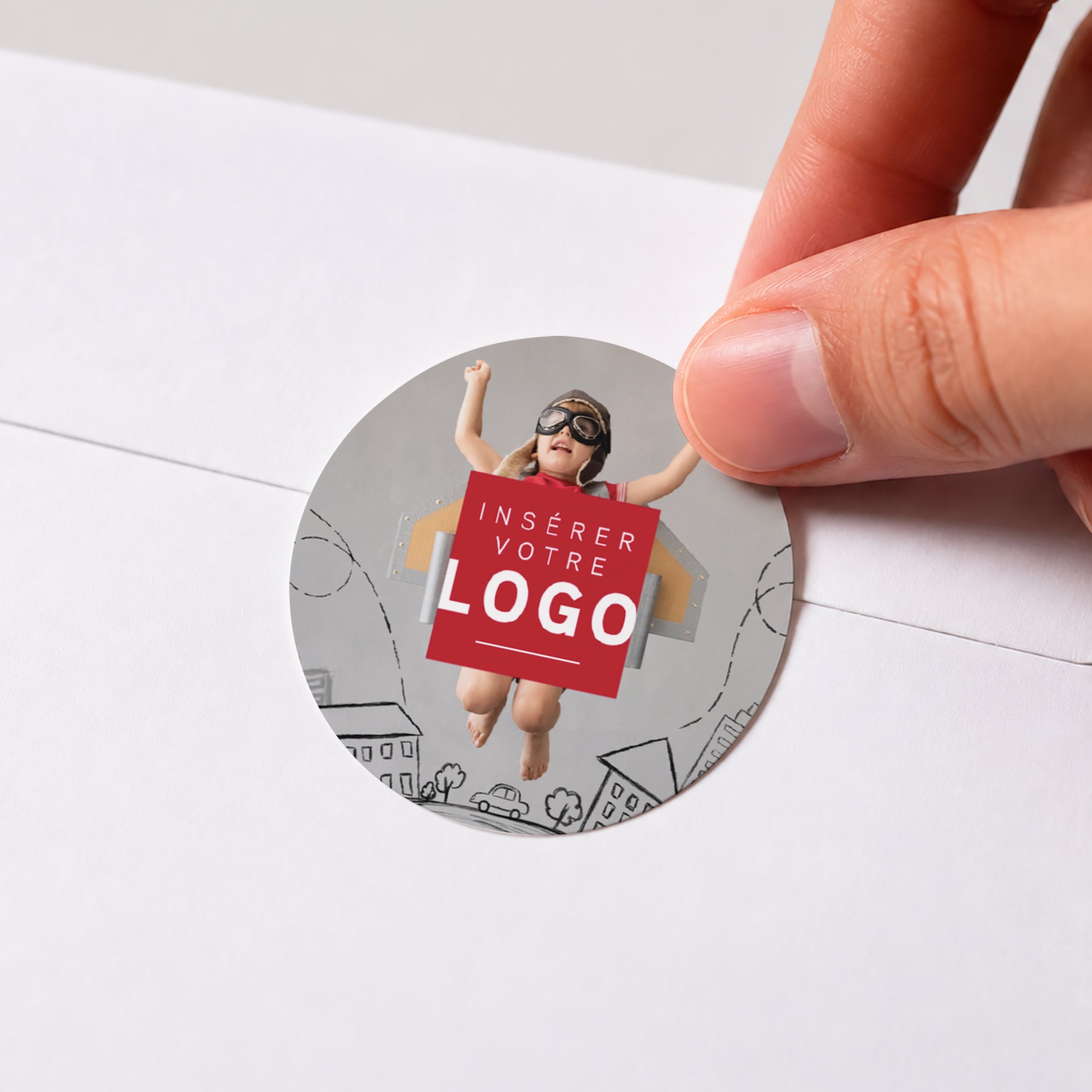 Rêves d’Élan | Vœux professionnels • Sticker • Rond photo N° 1