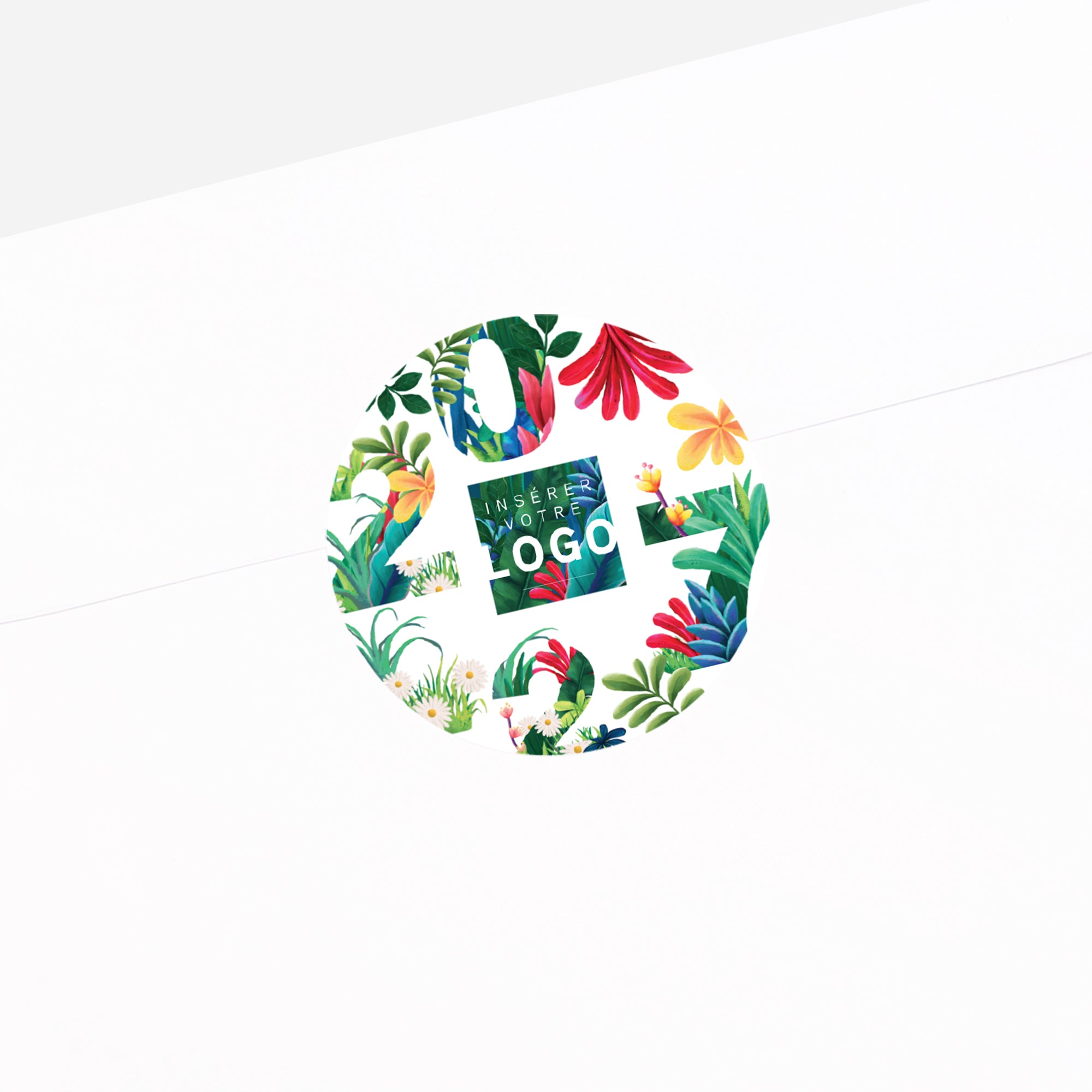 Horizon Verdoyant | Vœux professionnels • Sticker • Rond photo N° 2