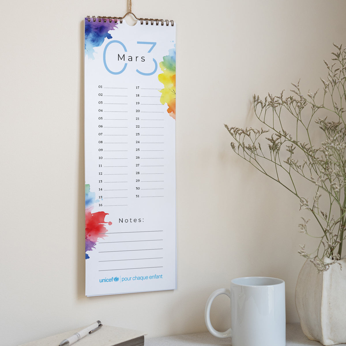 Arbre d’Harmonie | Vœux professionnels • Calendrier professionnel • 14,8 x 42 cm photo N° 2