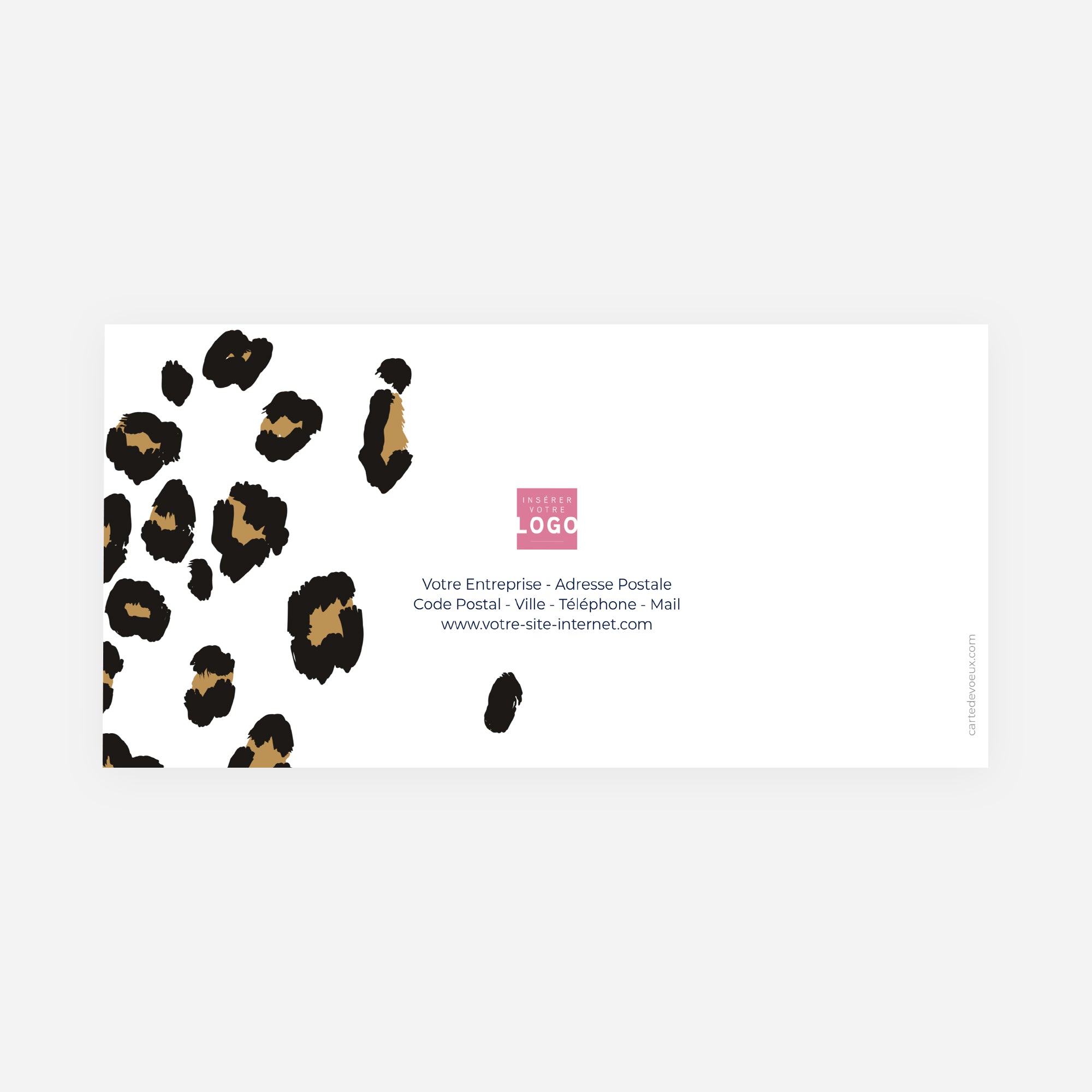 Esprit sauvage | Vœux professionnels • Carte de voeux • Rectangle double photo N° 3