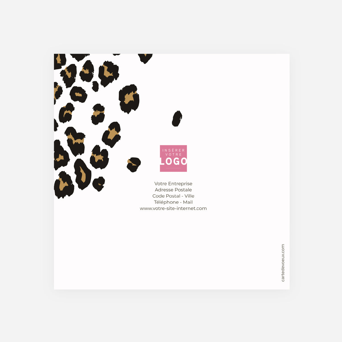 Esprit sauvage | Vœux professionnels • Carte de voeux • Carrée pliable photo N° 3