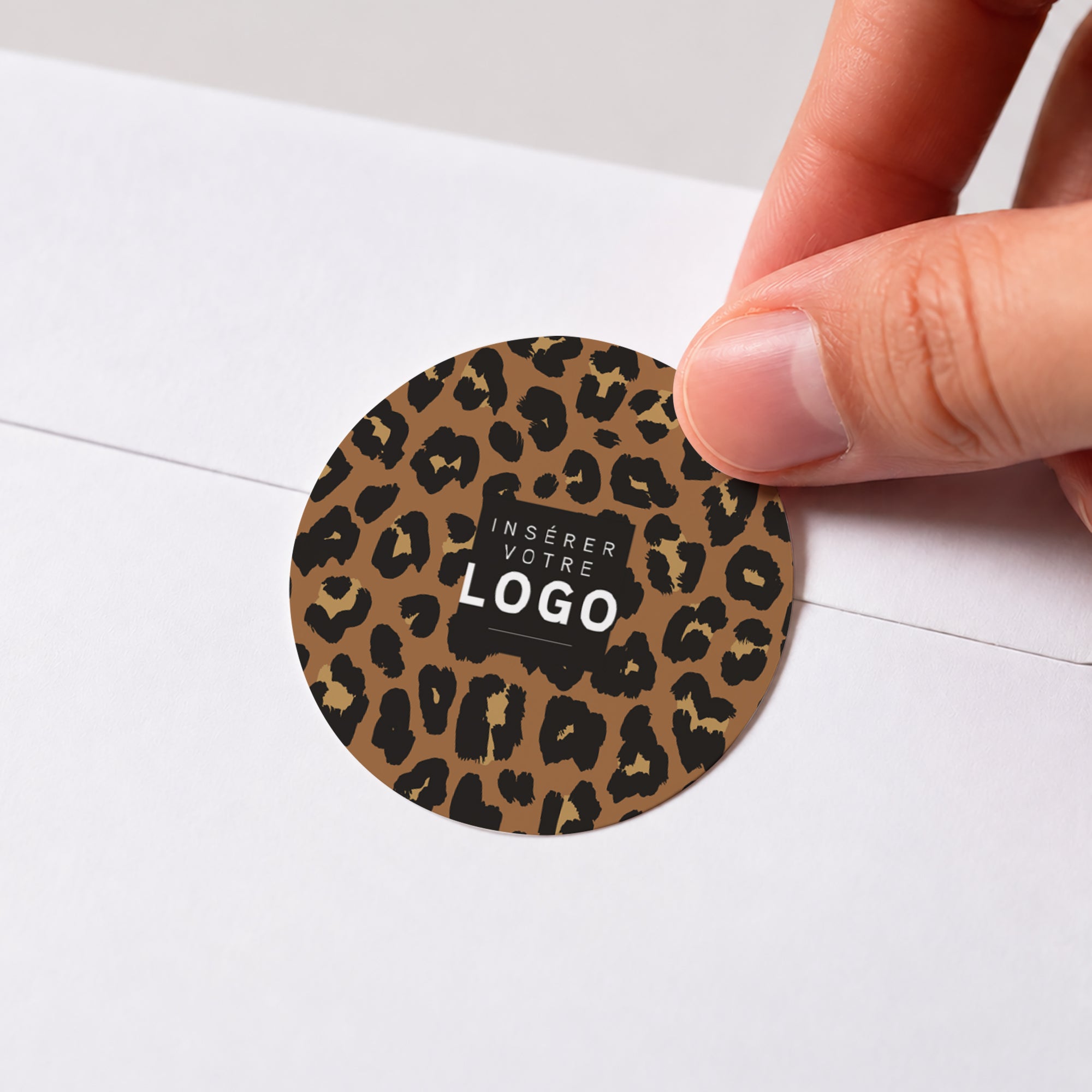 Style Sauvage | Vœux professionnels • Sticker • Rond photo N° 1