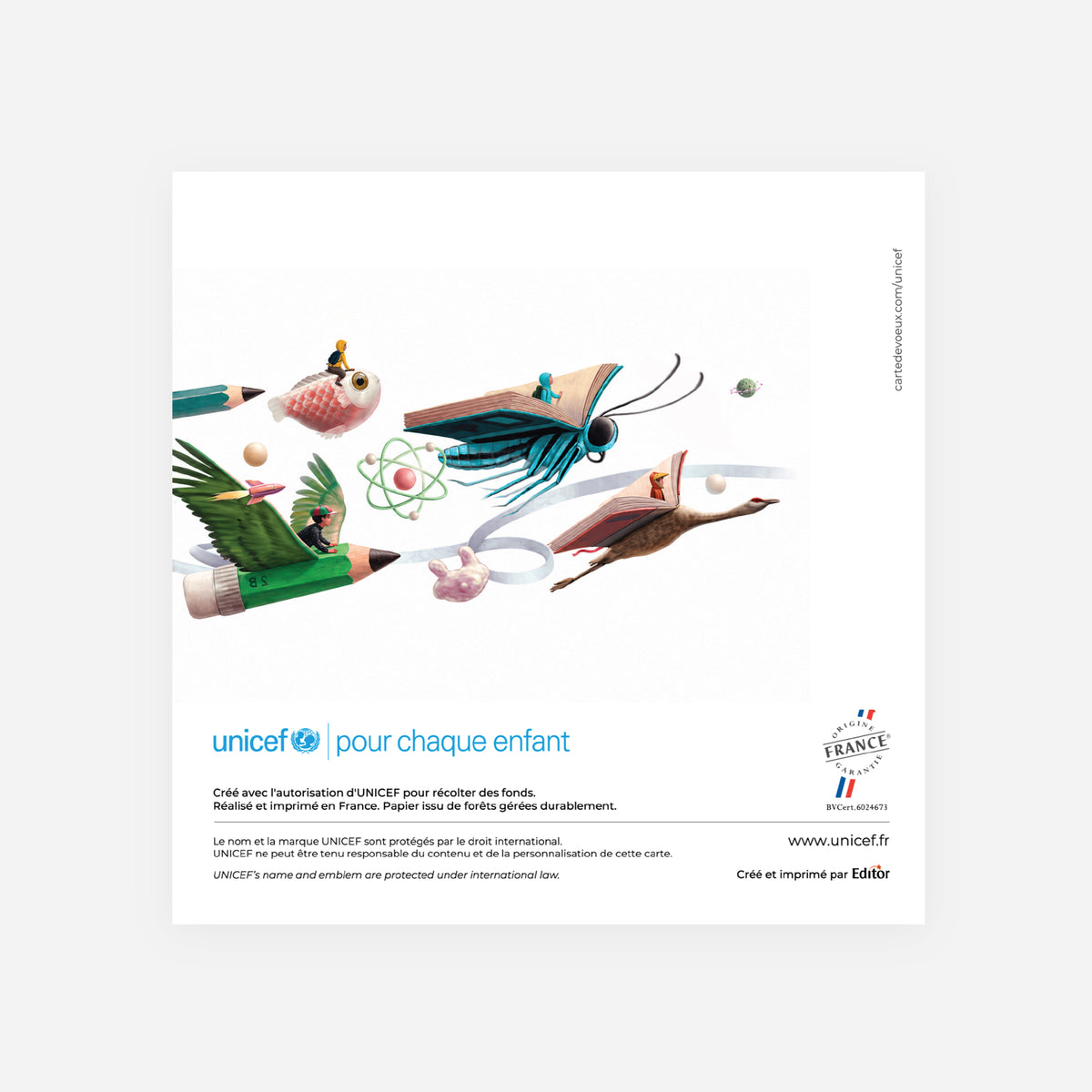 Fabrique d’Avenir | Vœux professionnels • Carte de voeux • Carrée pliable photo N° 3