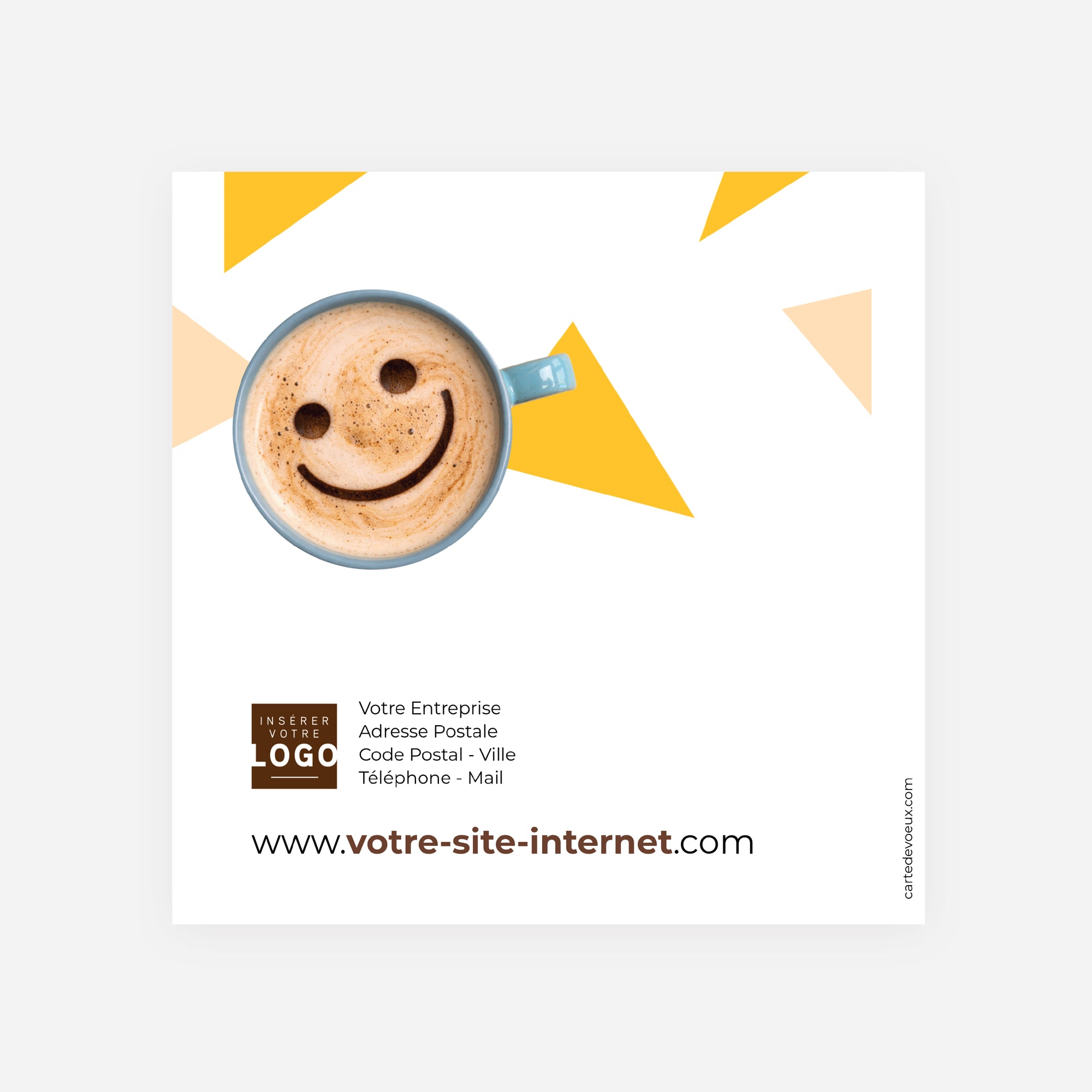 Instant Sourire | Vœux professionnels • Carte de voeux • Carré double photo N° 3