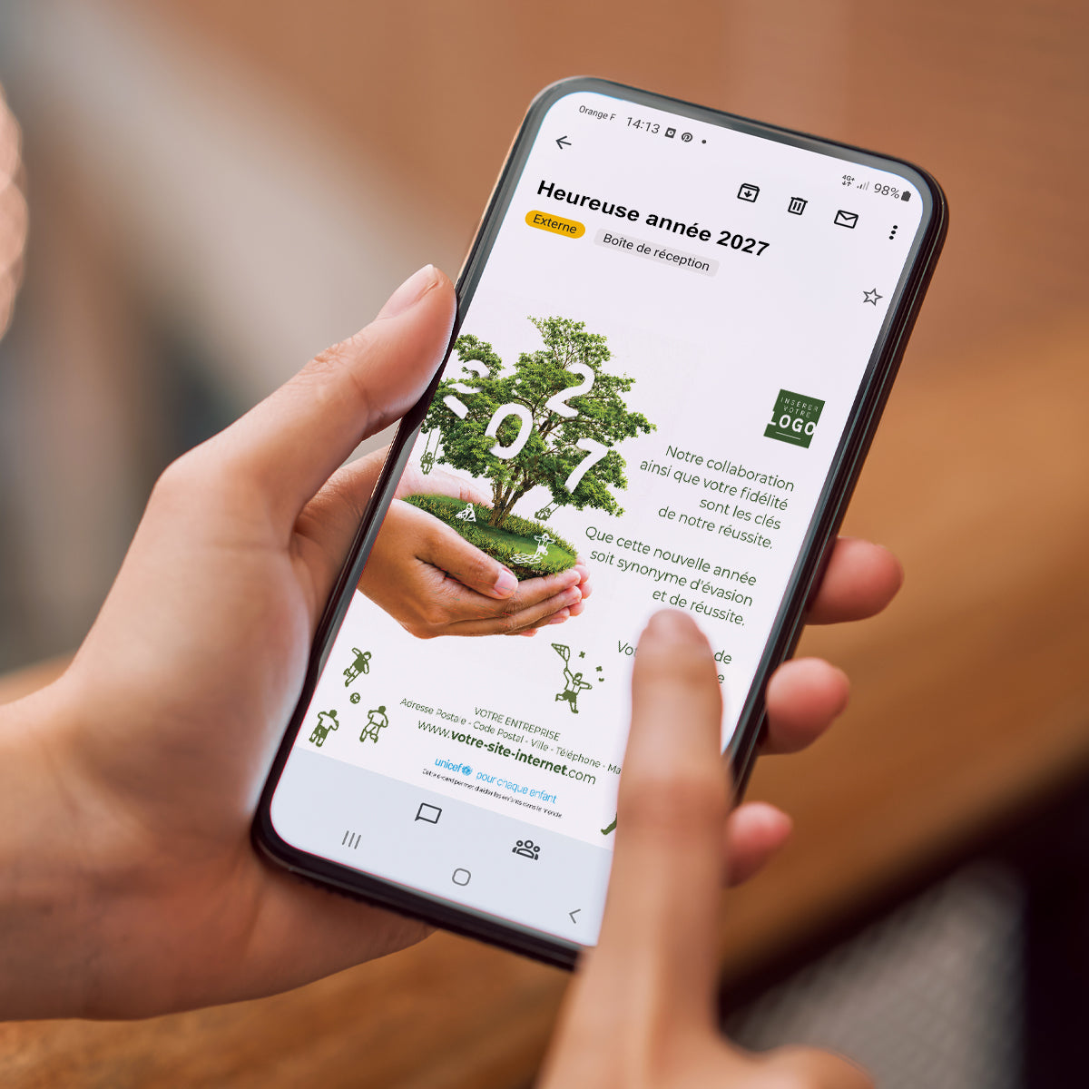 Arbre d’Espérance | Vœux professionnels • Carte virtuelle • eCard Image photo N° 2