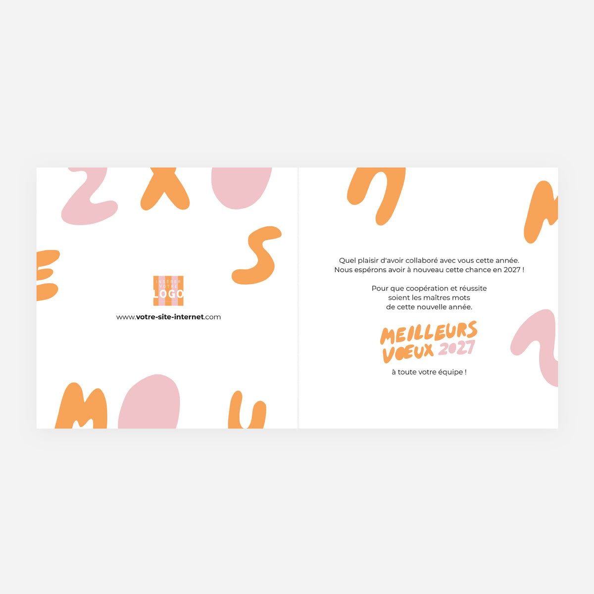 Vœux vitaminés | Vœux professionnels • Carte de voeux • Carrée pliable photo N° 2