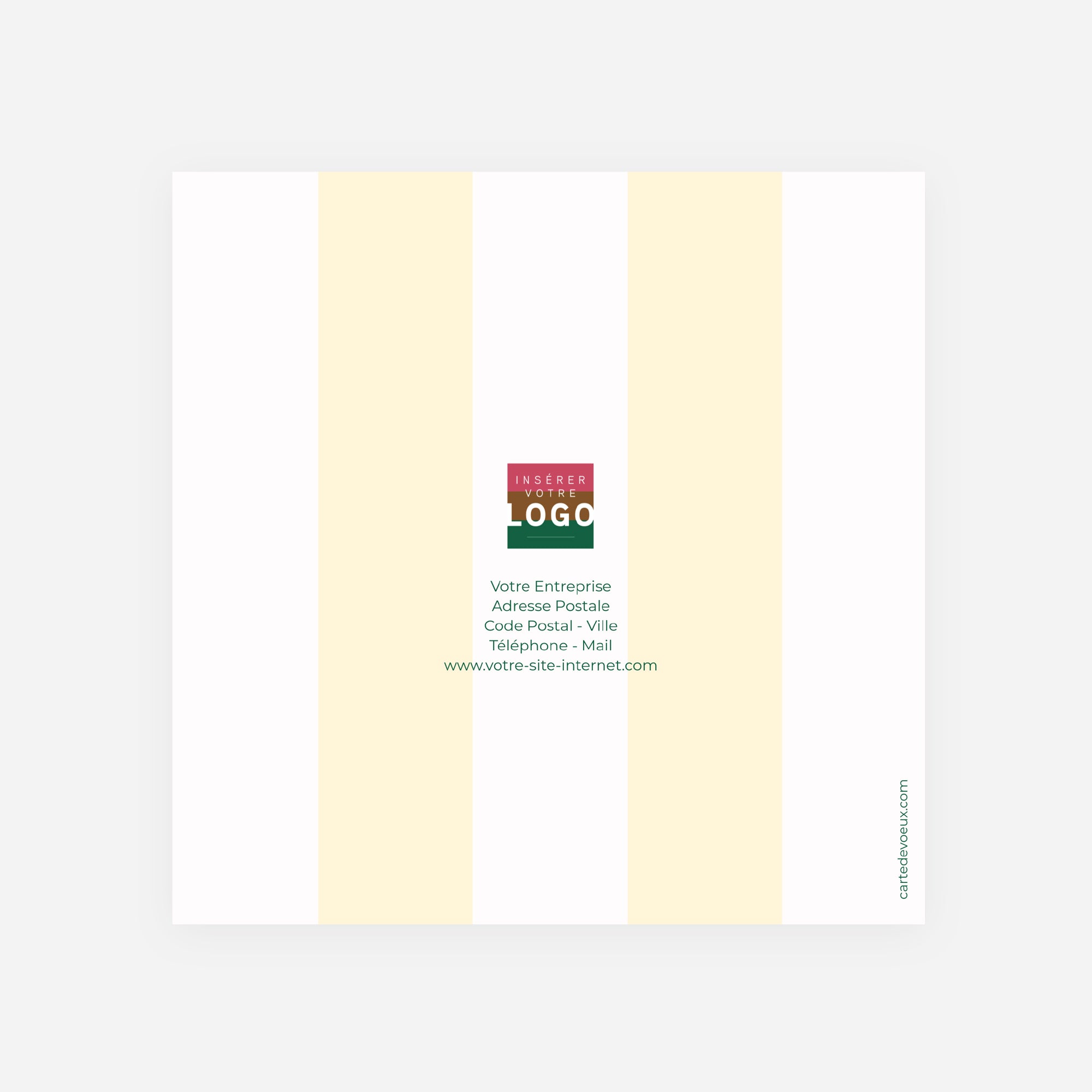 Inspirer l’Avenir | Vœux professionnels • Carte de voeux • Carré double photo N° 3