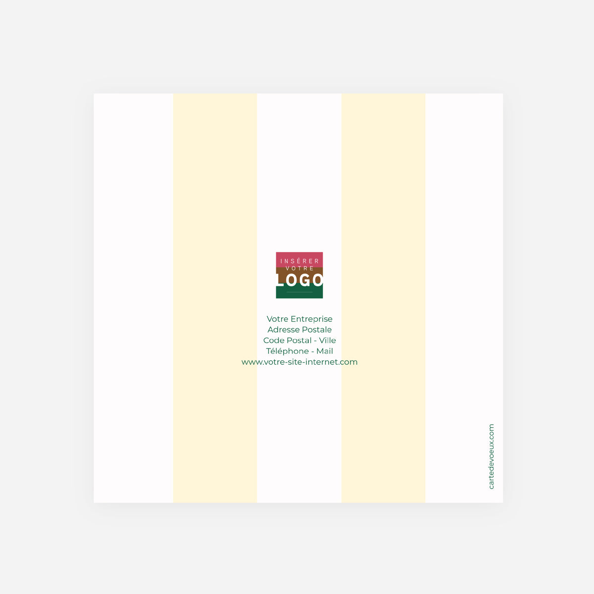 Inspirer l’Avenir | Vœux professionnels • Carte de voeux • Carrée pliable photo N° 3