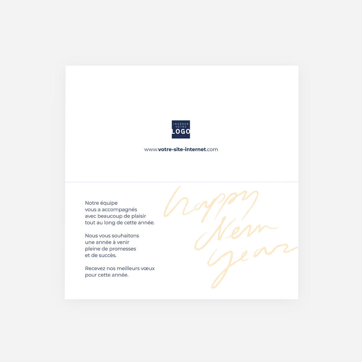 Geste Manuscrit | Vœux professionnels • Carte de voeux • Panoramique pliable photo N° 2