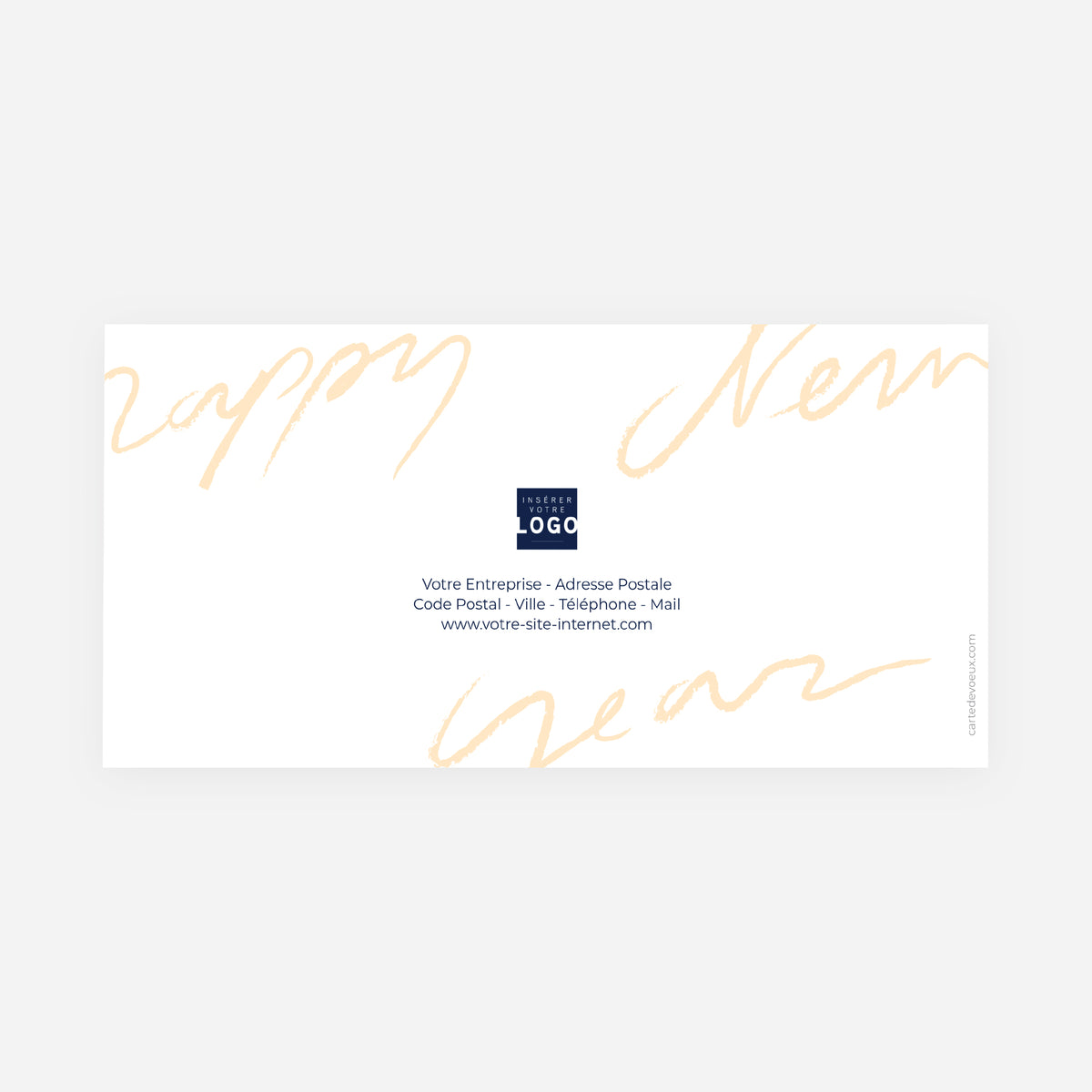 Geste Manuscrit | Vœux professionnels • Carte de voeux • Panoramique pliable photo N° 3