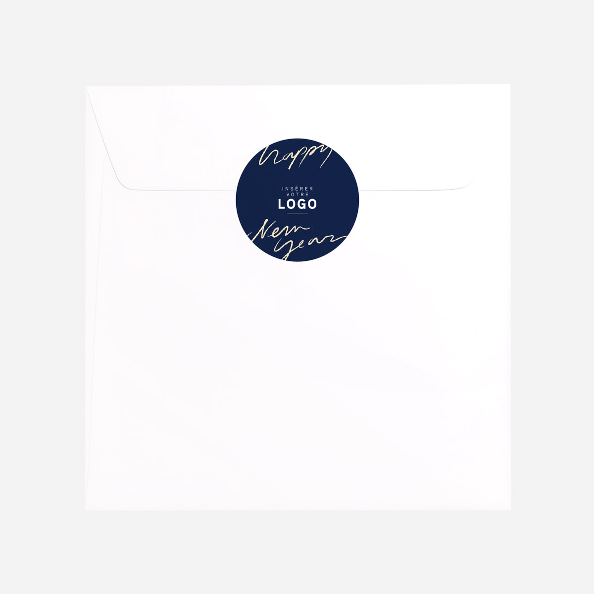 Geste Manuscrit | Vœux professionnels • Sticker • Rond photo N° 3