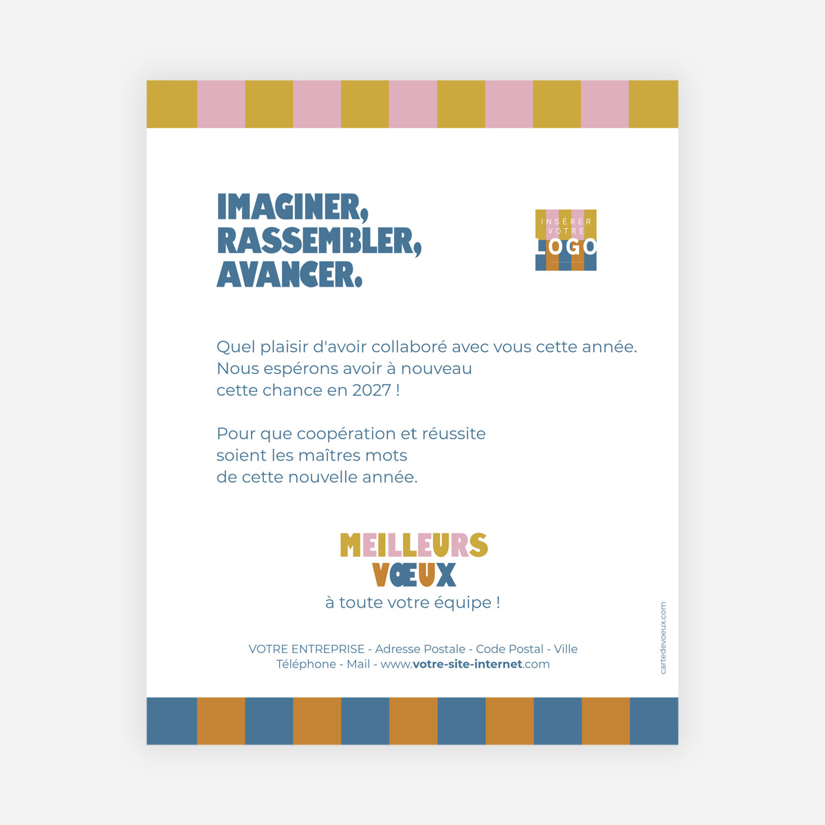 Imaginer, rassembler, avancer | Vœux professionnels • Carte virtuelle • eCard Image photo N° 1