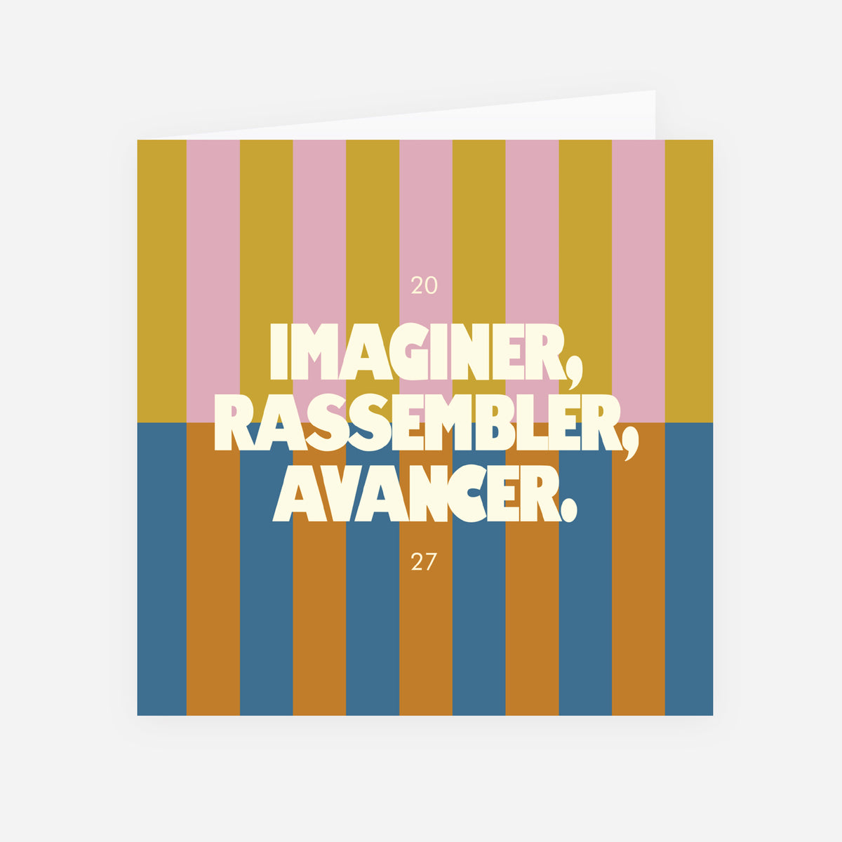 Imaginer, rassembler, avancer | Vœux professionnels • Carte de voeux • Carrée pliable photo N° 1