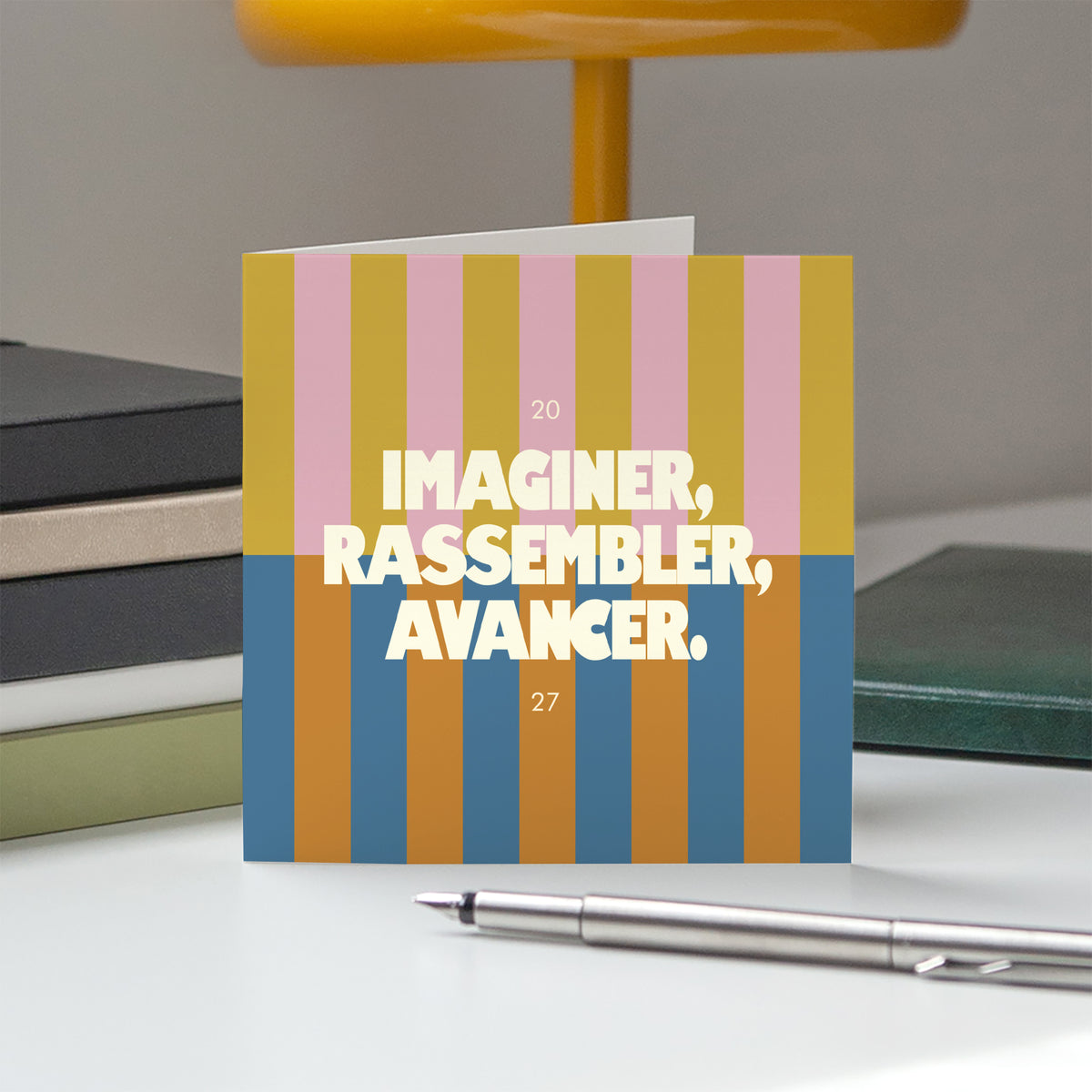 Imaginer, rassembler, avancer | Vœux professionnels • Carte de voeux • Carrée pliable photo N° 5