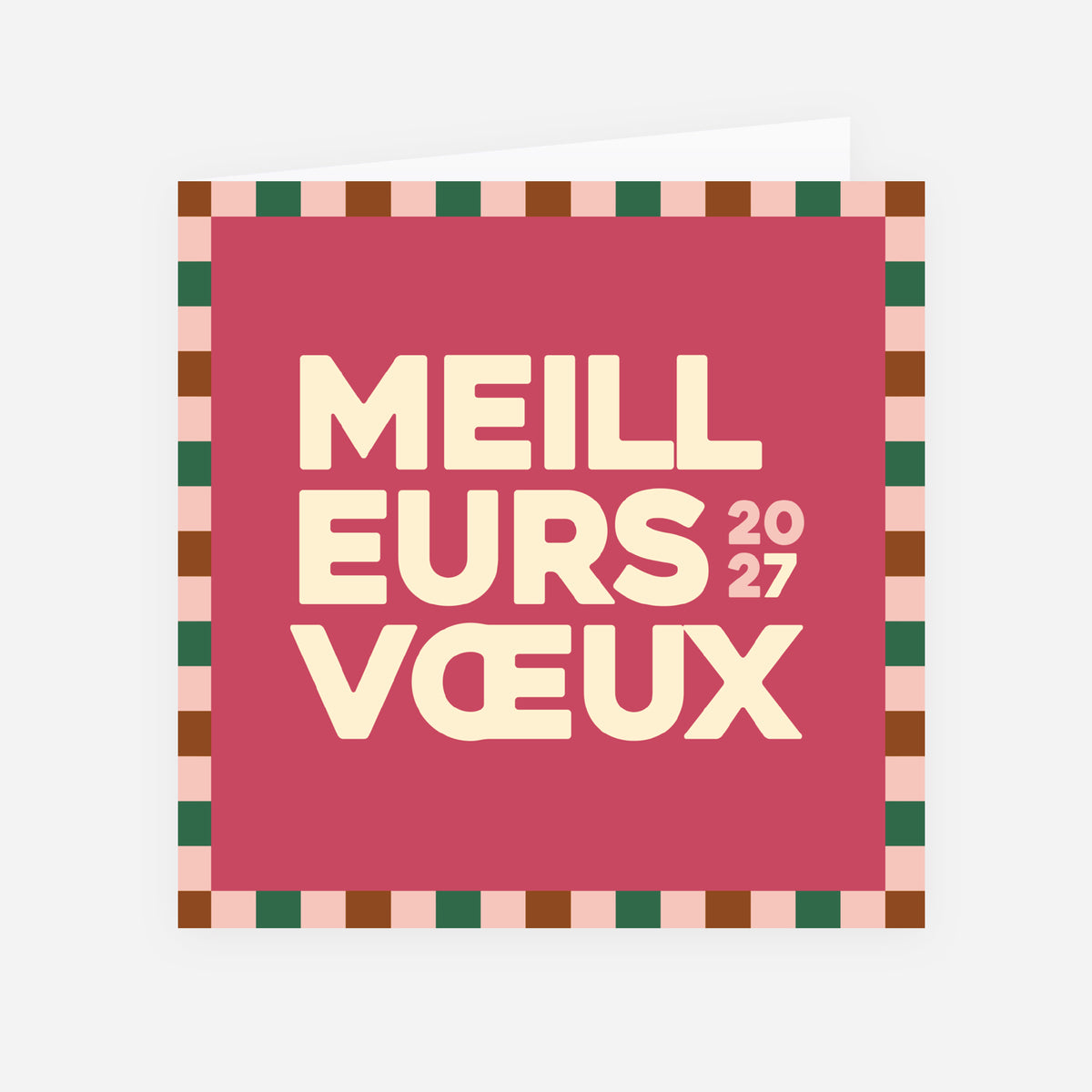 Cadre festif | Vœux professionnels • Carte de voeux • Carrée pliable photo N° 1