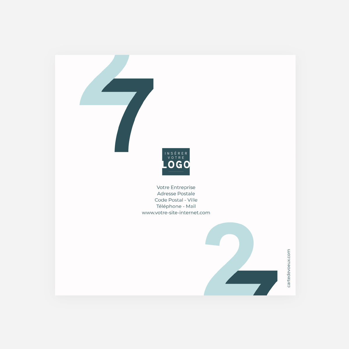 Un même horizon | Vœux professionnels • Carte de voeux • Carrée pliable photo N° 3