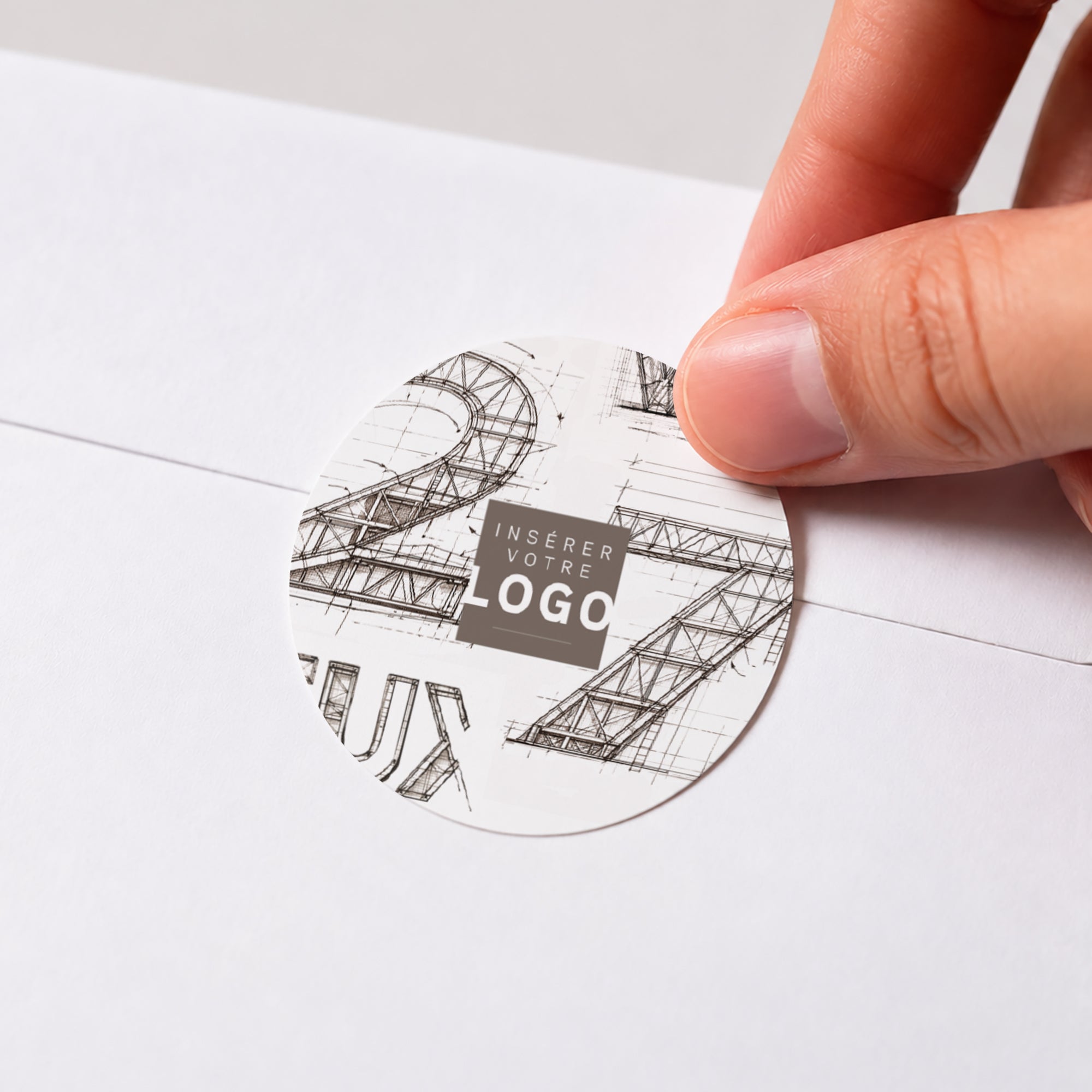 Construire Demain | Vœux professionnels • Sticker • Rond photo N° 1