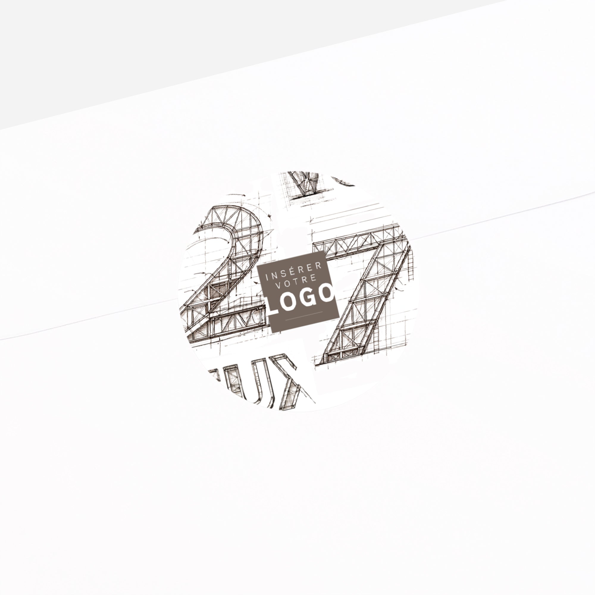 Construire Demain | Vœux professionnels • Sticker • Rond photo N° 2